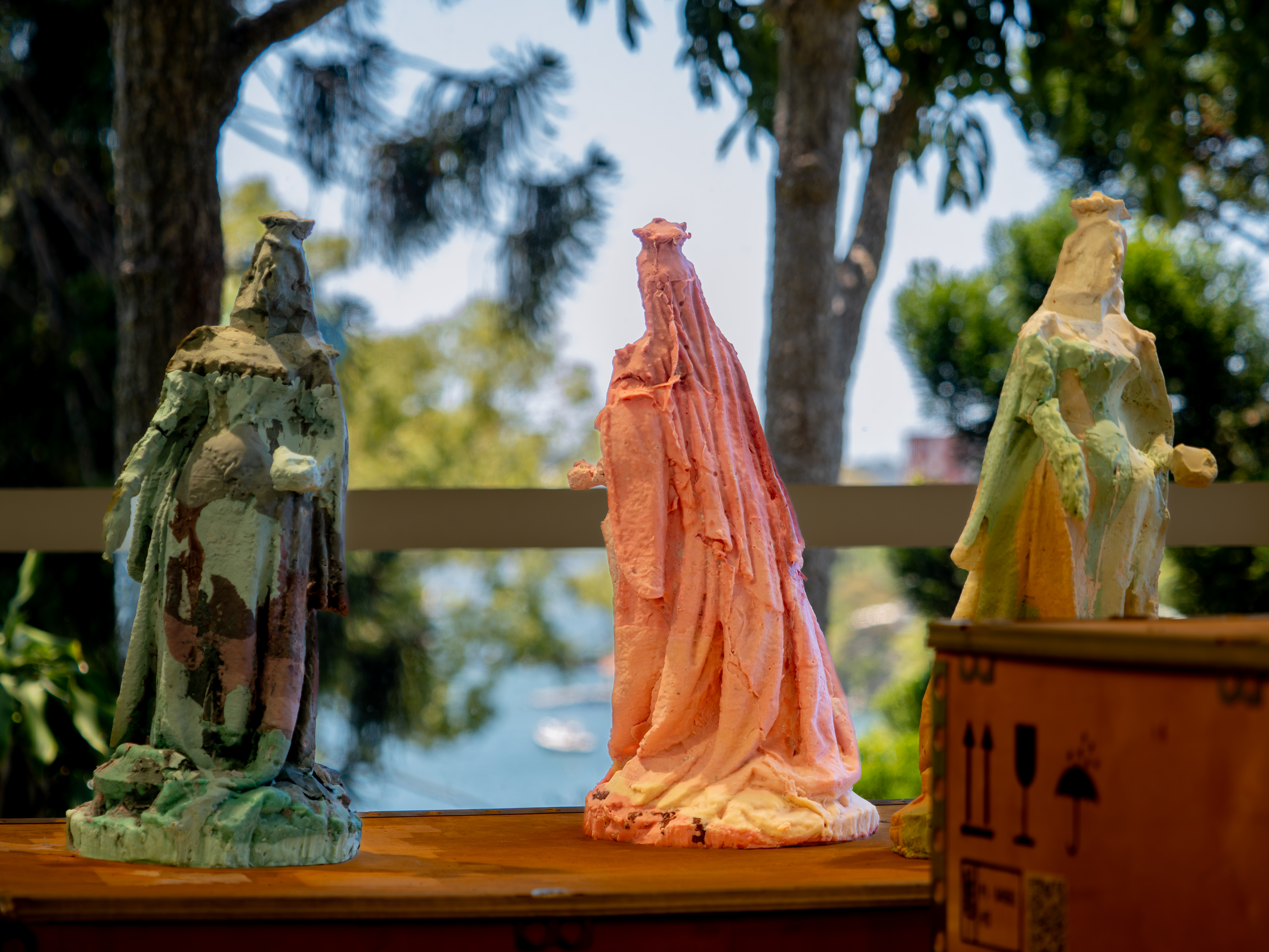 'Phantoms in Perth: Qonce, South Africa' and silicone moulds', 2023. Wax. Photography by Richard Trang. Image courtesy of the artist.