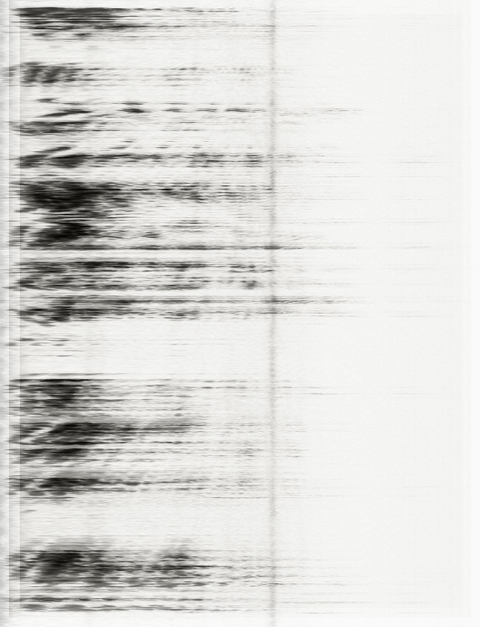 'An absence, resounding (3/10)', 2024. Silk organza, steel