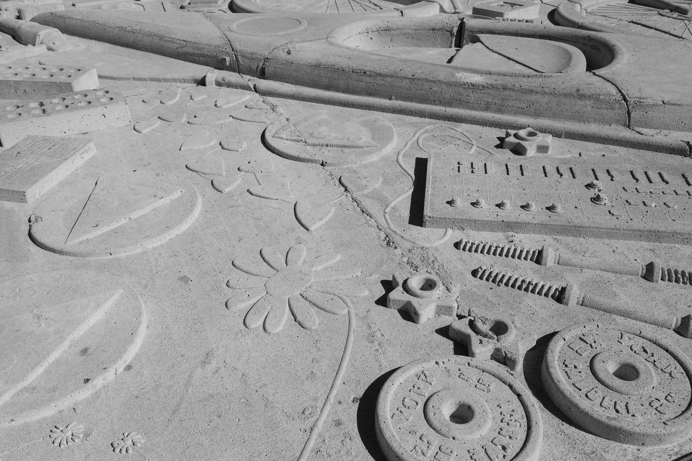 'A World Where You Wouldn't Have to Leave', 2024. Concrete, steel