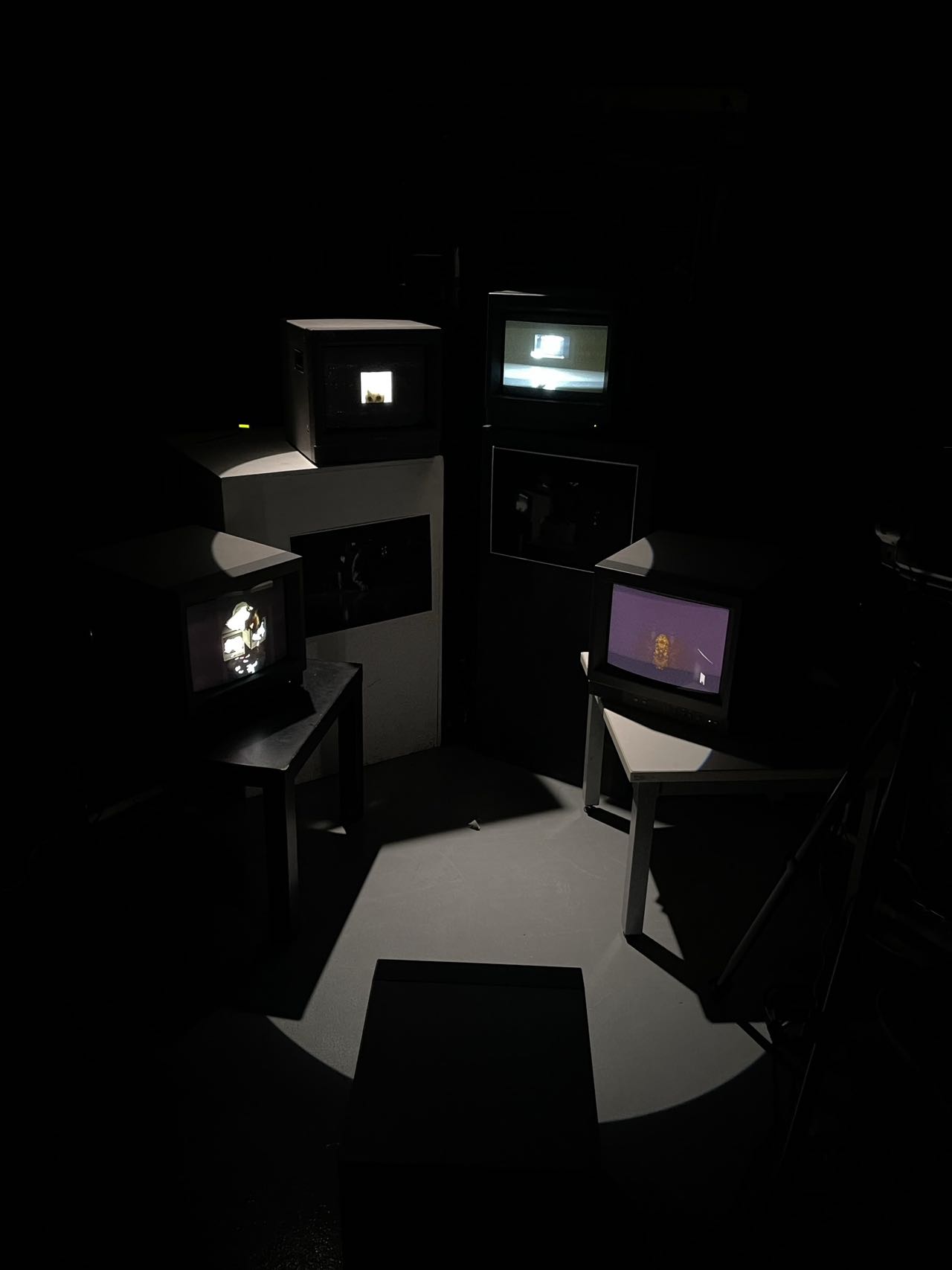 'Gaze', 2023. Crt, Cam corder, Lupa