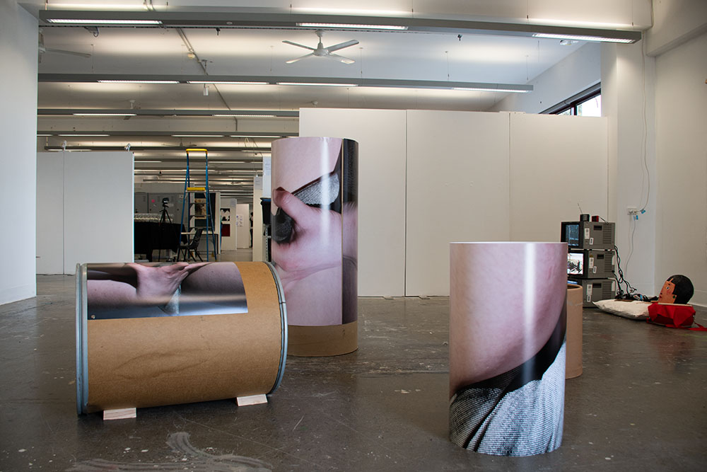 'The Trap of Desire', 2024. Photographed image of a laser print & cardboard
