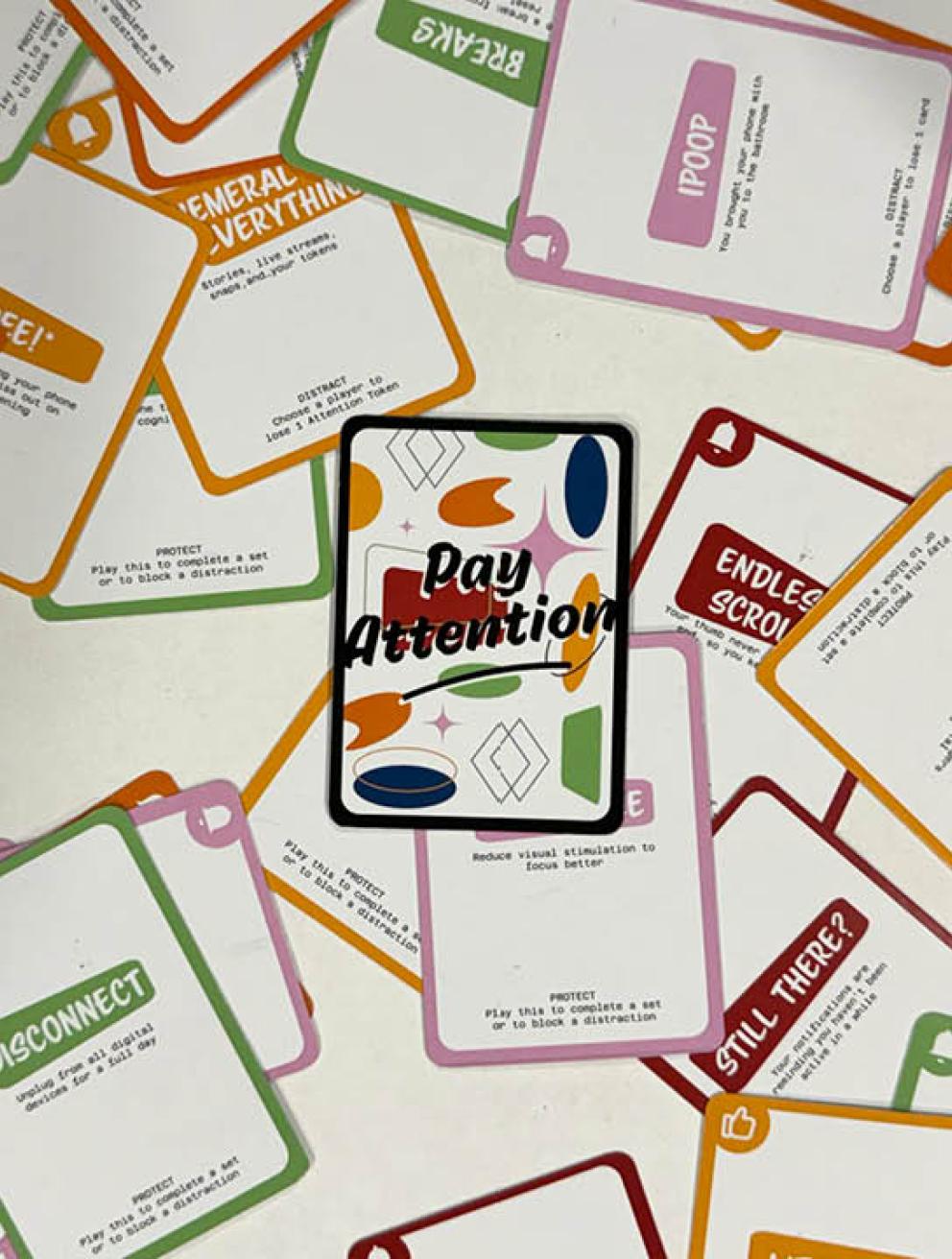 'Pay Attention', 2024. Silk card