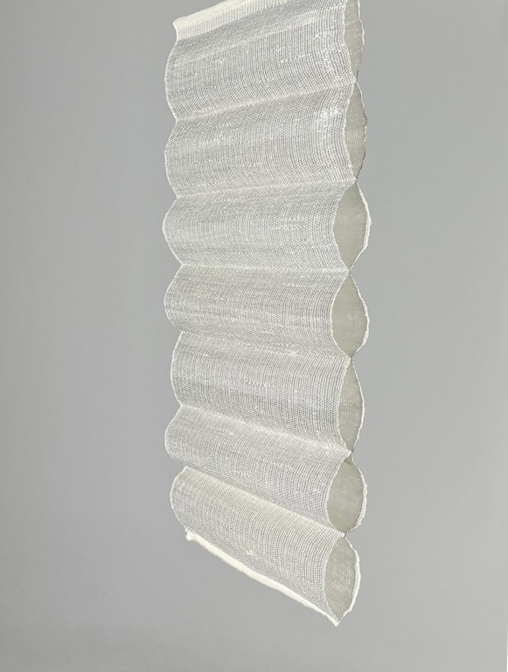'Transparent Paths', 2024. Pallet wrap, cotton