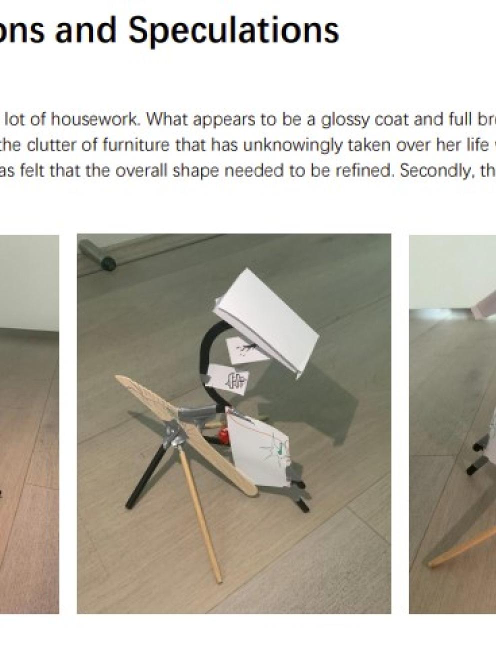 'What makes up a woman', 2024. Metal/Fabric/Plastic/Paper
