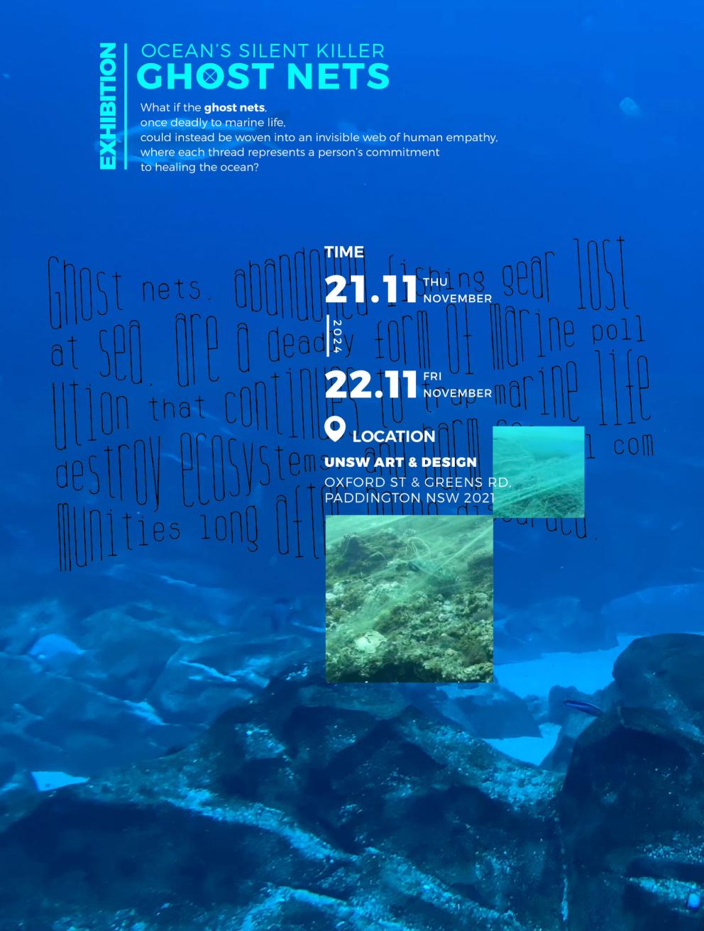'Ghost Nets Installation', 2024. Poster