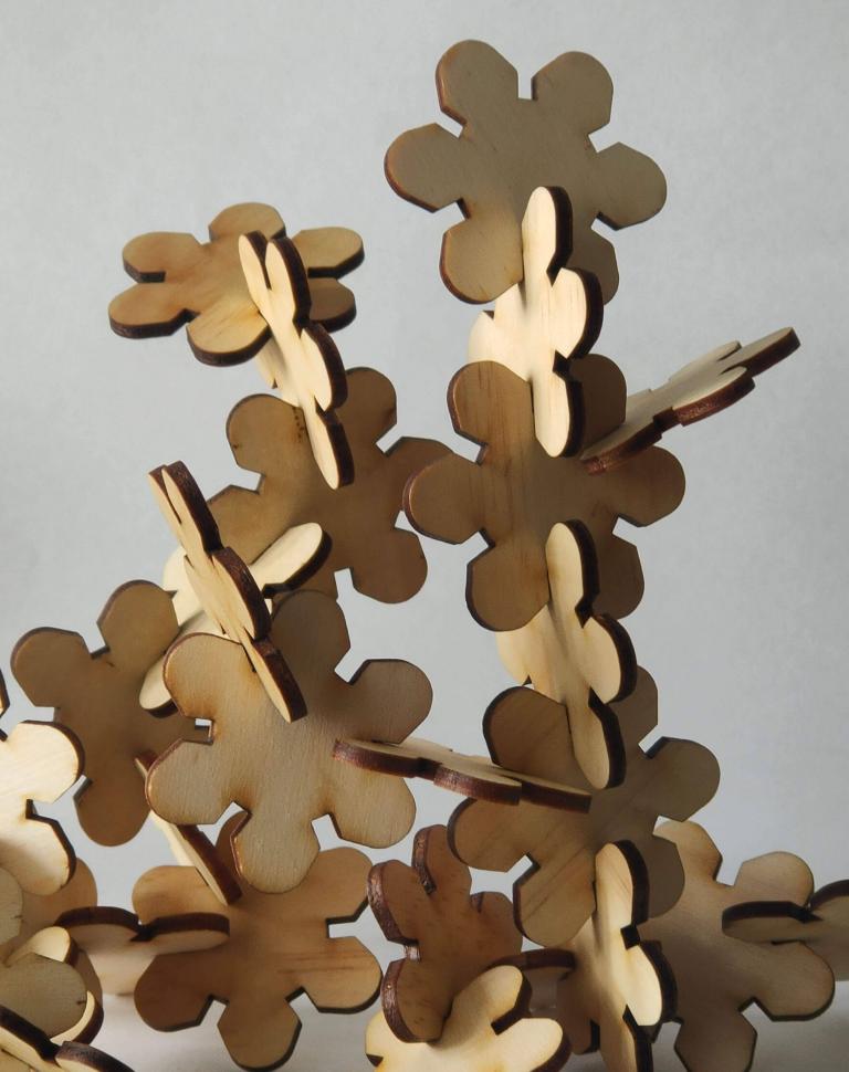 Hyacinth Interlocking Pieces (Scale: 1:5)