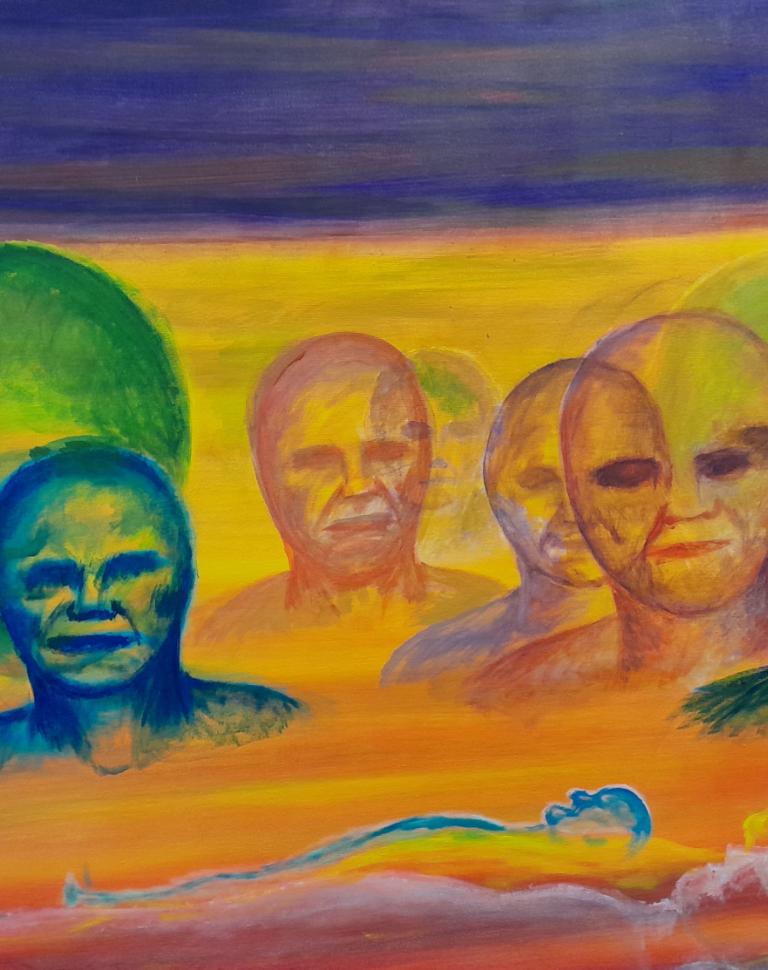 Self-portrait as Gemini Ghost