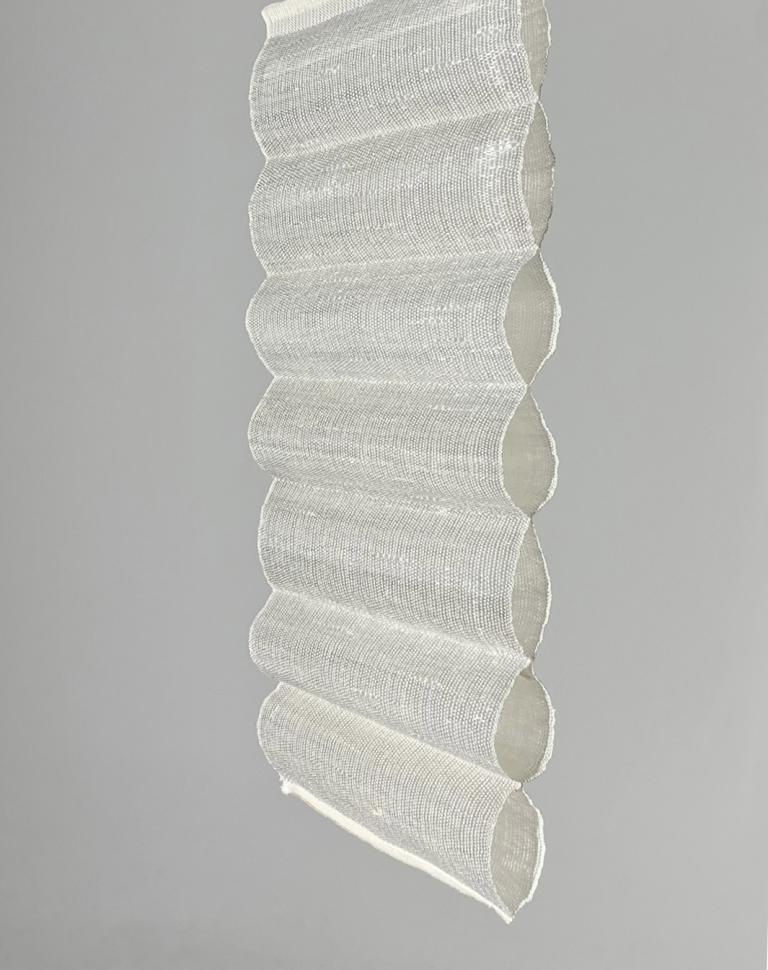 'Transparent Paths', 2024. Pallet wrap, cotton