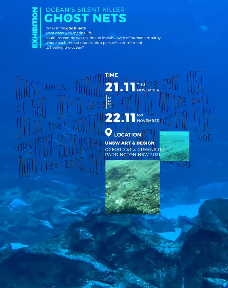 'Ghost Nets Installation', 2024. Poster