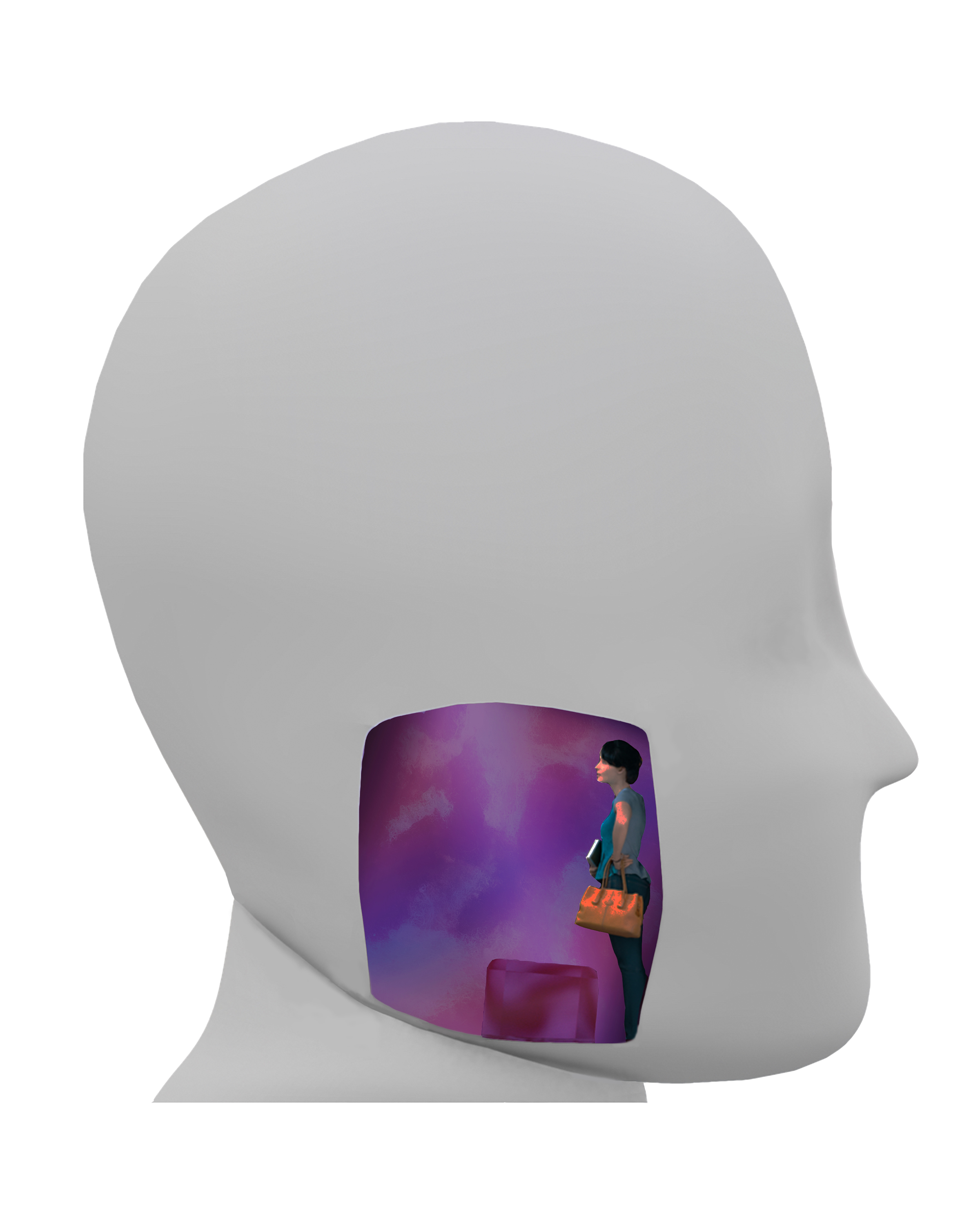 'Felt Noise', 2025. Digital render using vectorworks and photoshop