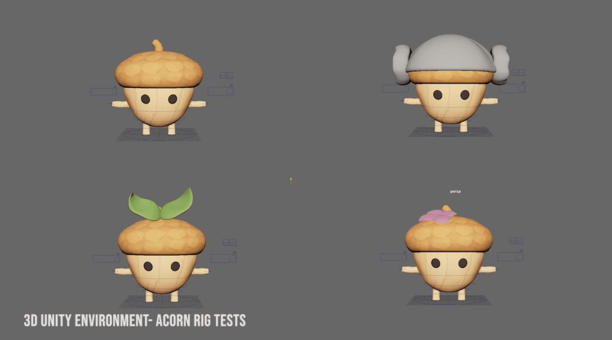 'Akorn Character Rig', 2025. 3D Rig