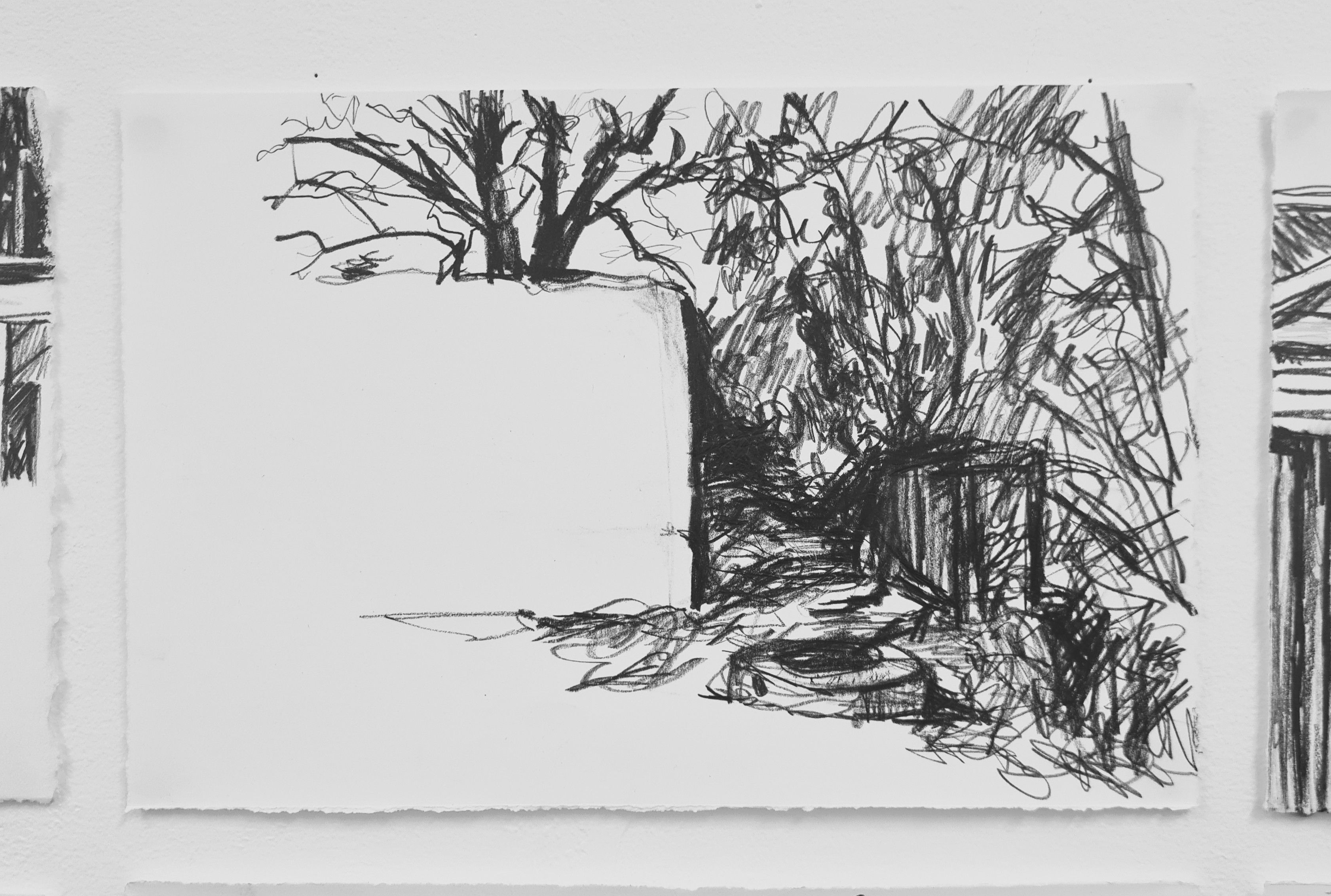 'I can't get over it (detail)', 2025. Graphite on paper