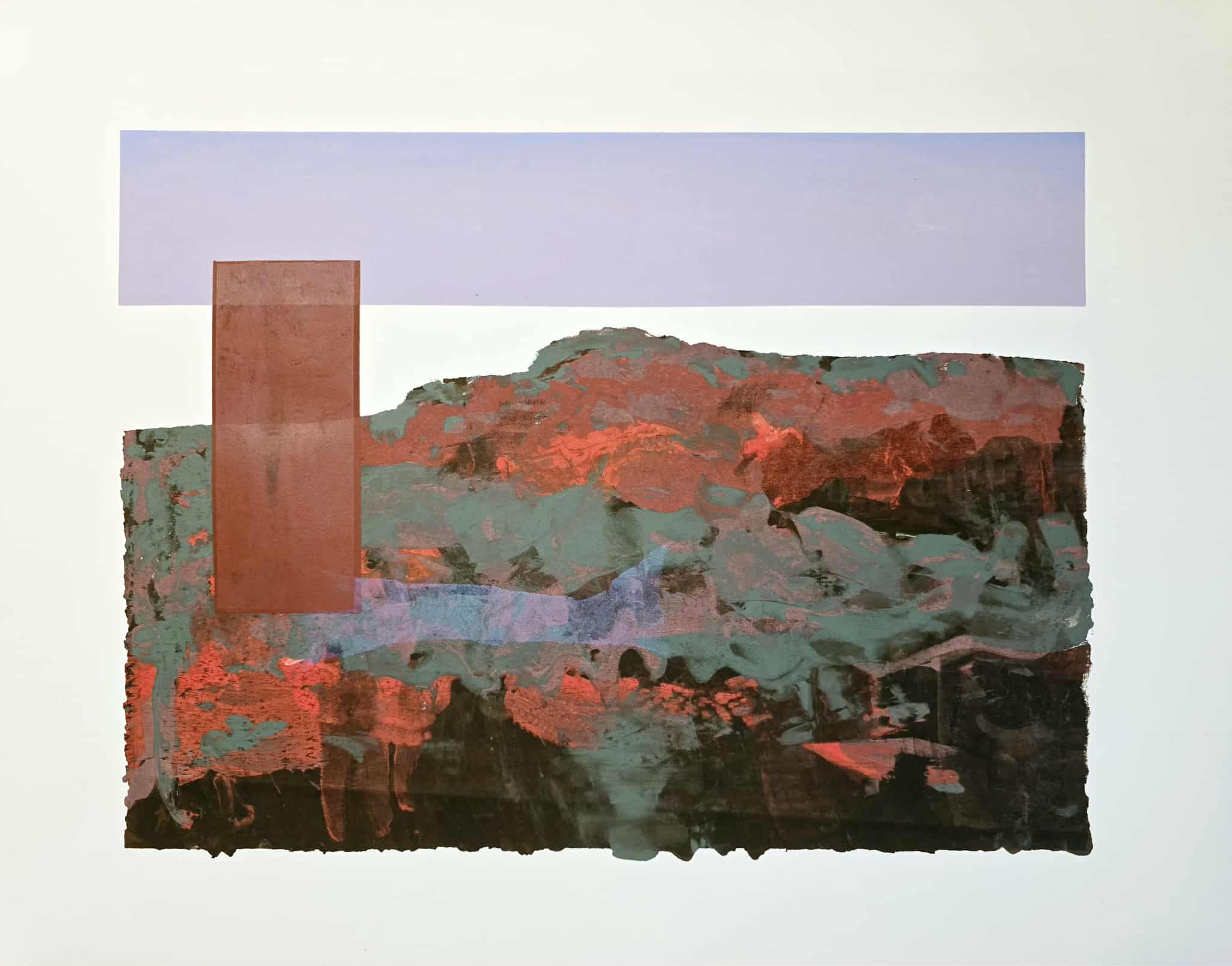 'Dusk', 2024. Acrylic paint on paper