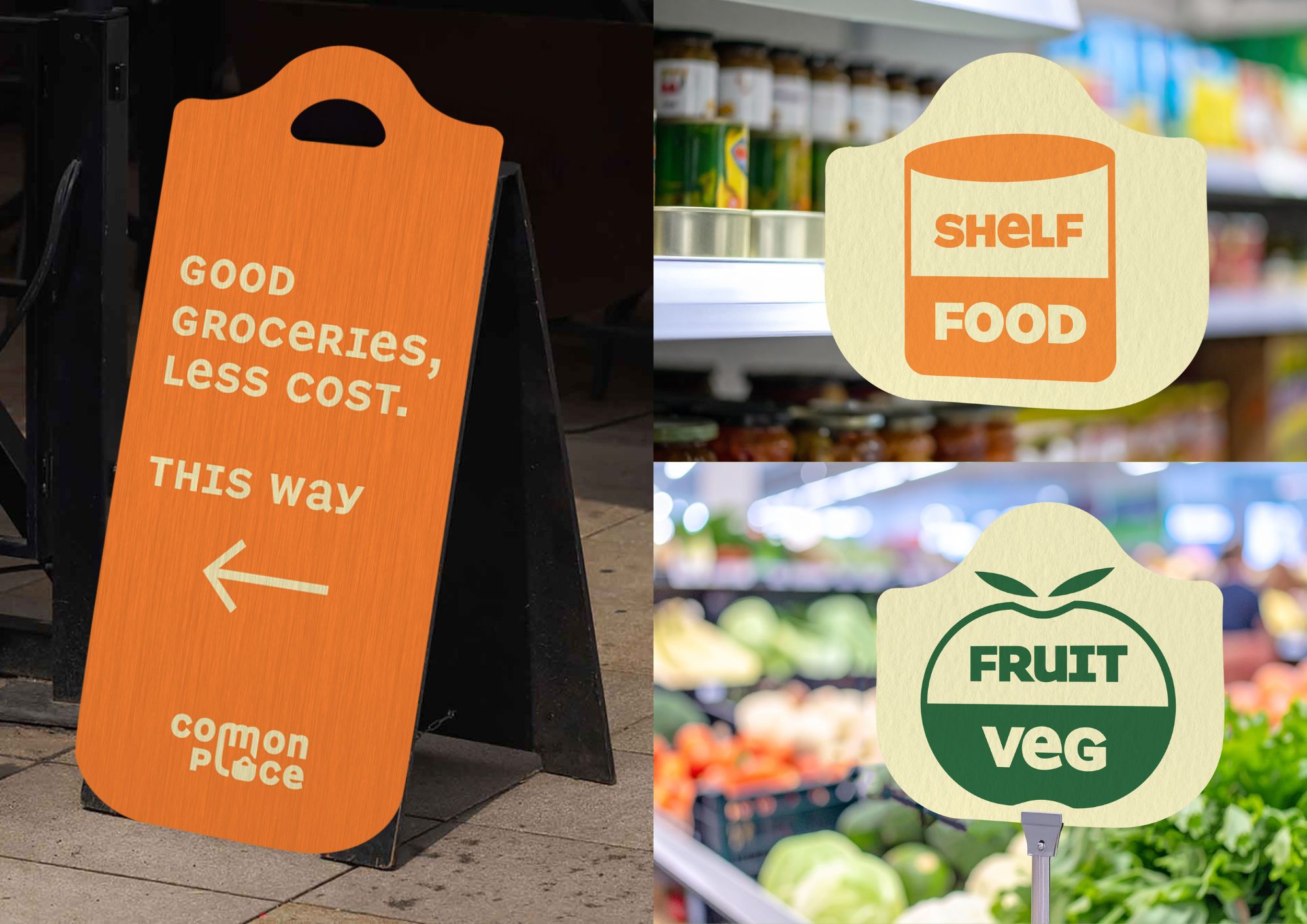 'Wayfinding elements within store', 2025. Digital design, digital mockup