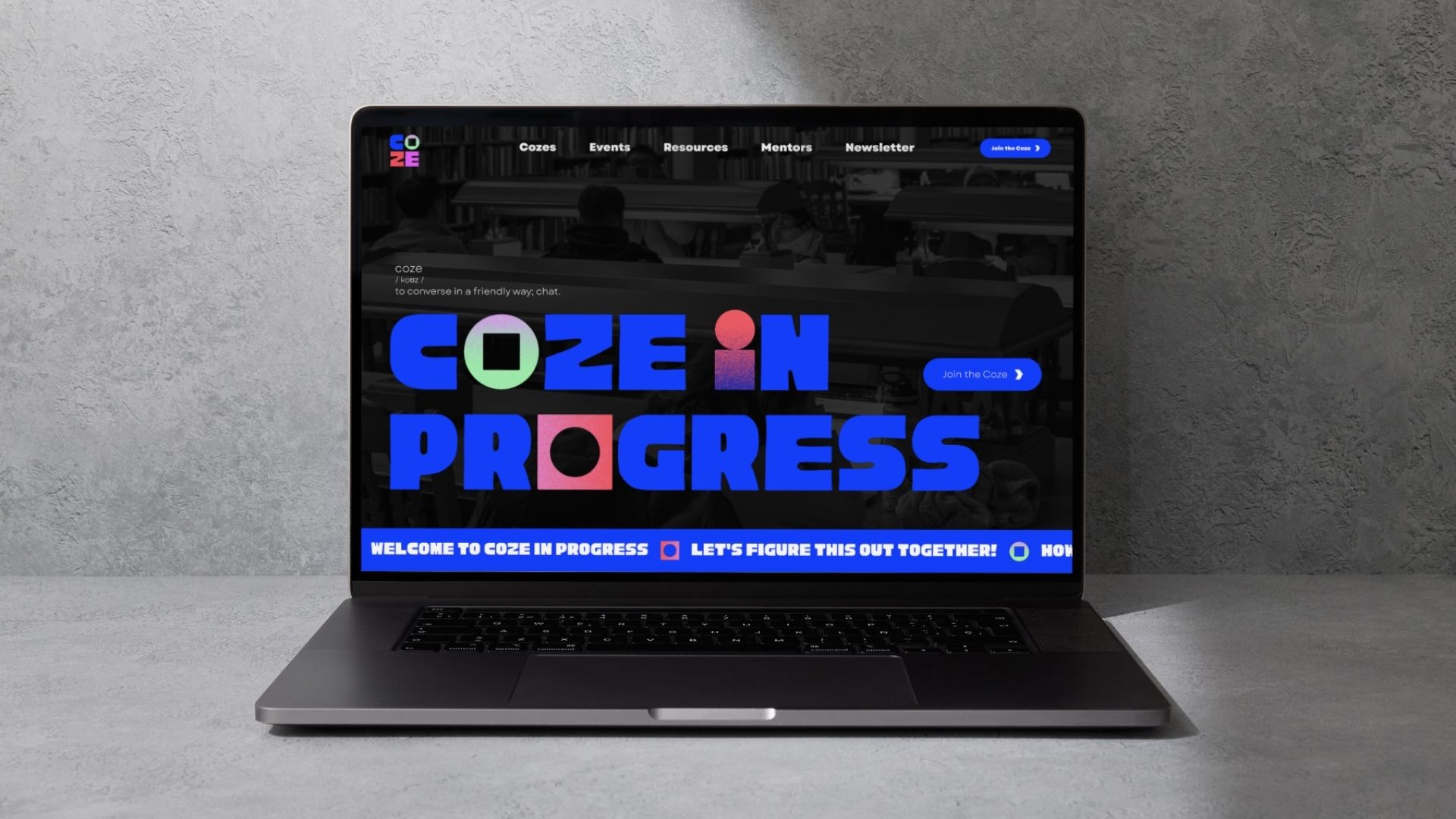 'Coze in Progress | Home Page', 2025. Product design
