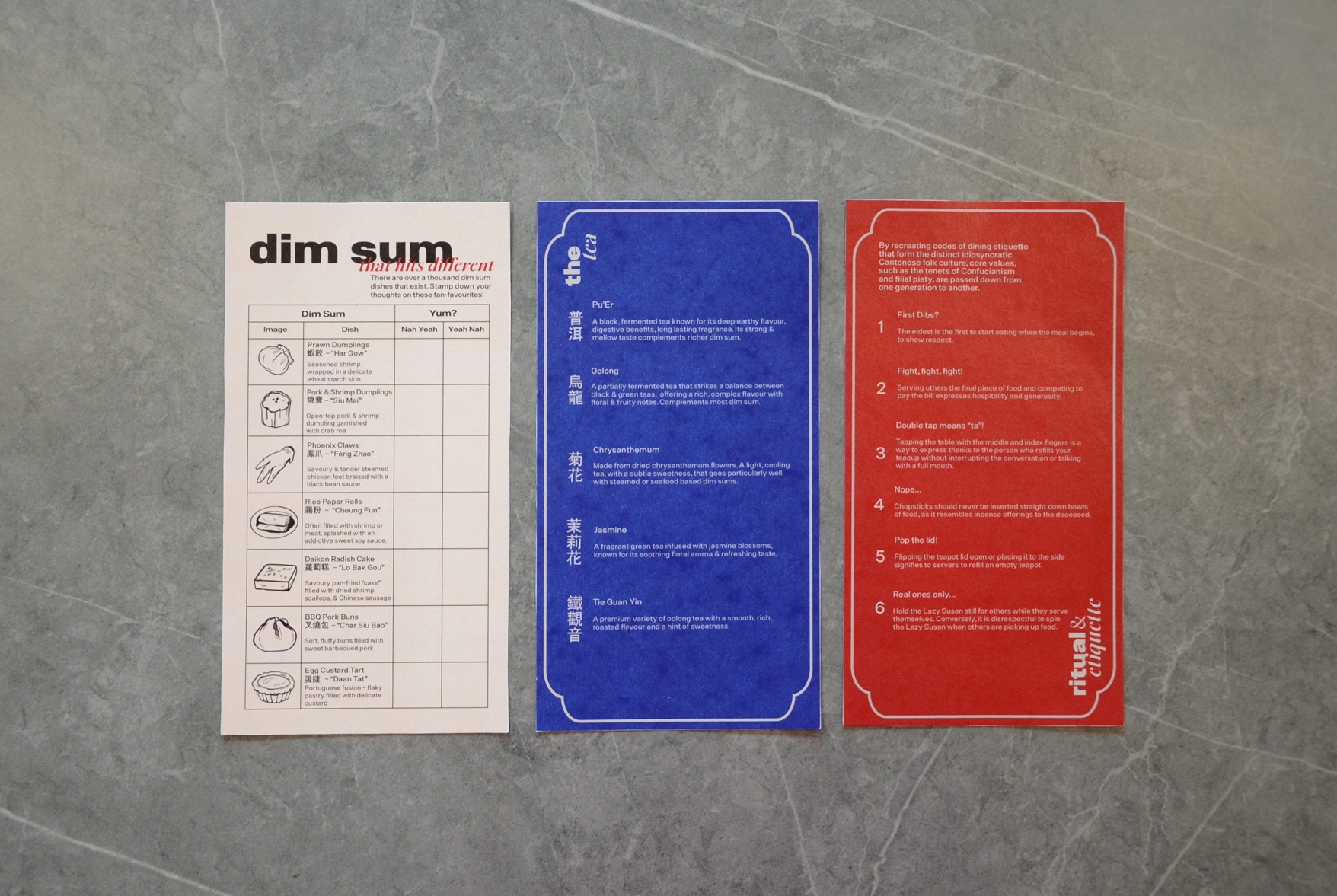 'Yuuum! Cha Month', 2025. Interactive brochure and flyers