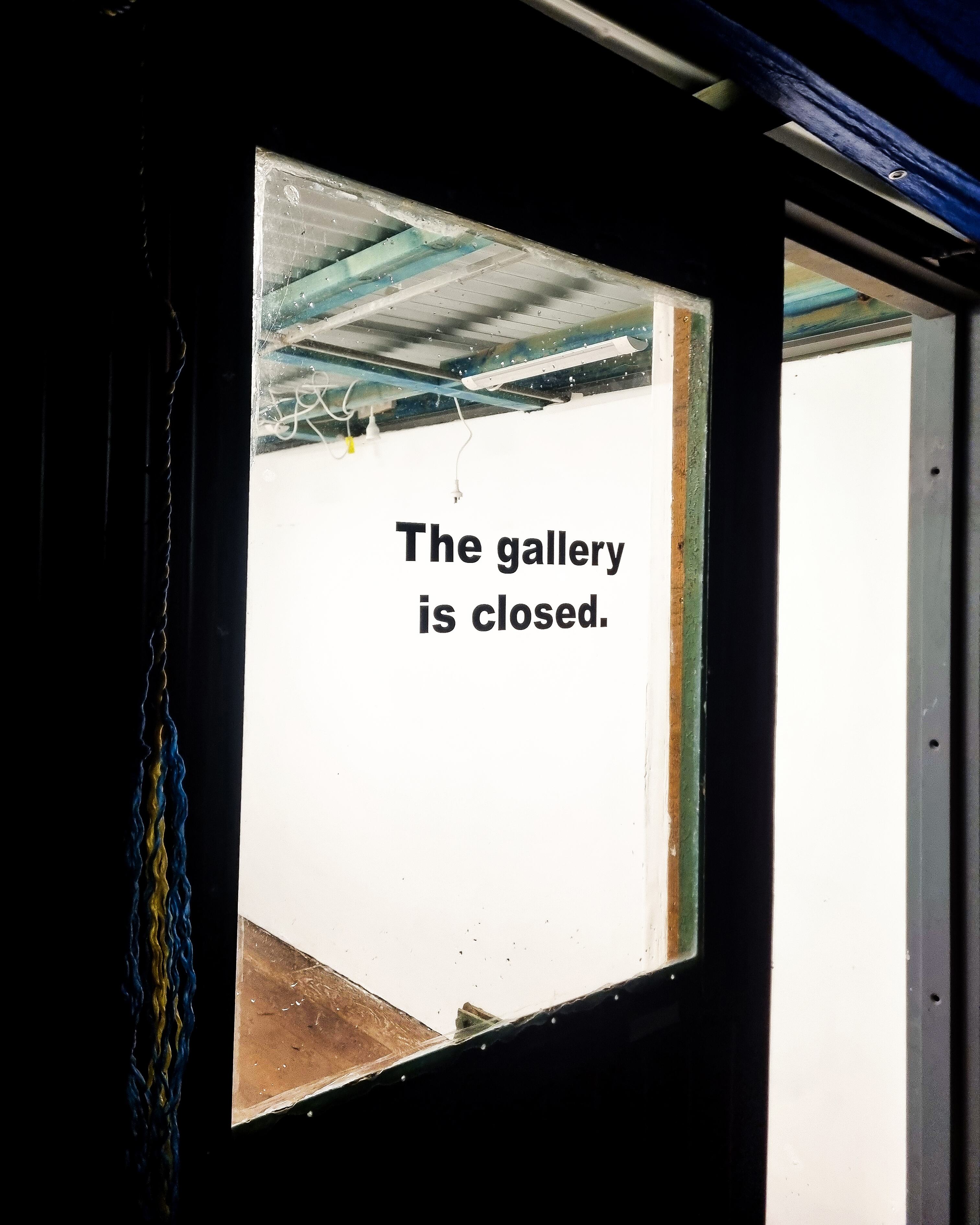 'During the Exhibition the Gallery Will Be Closed', 2025. Installation view