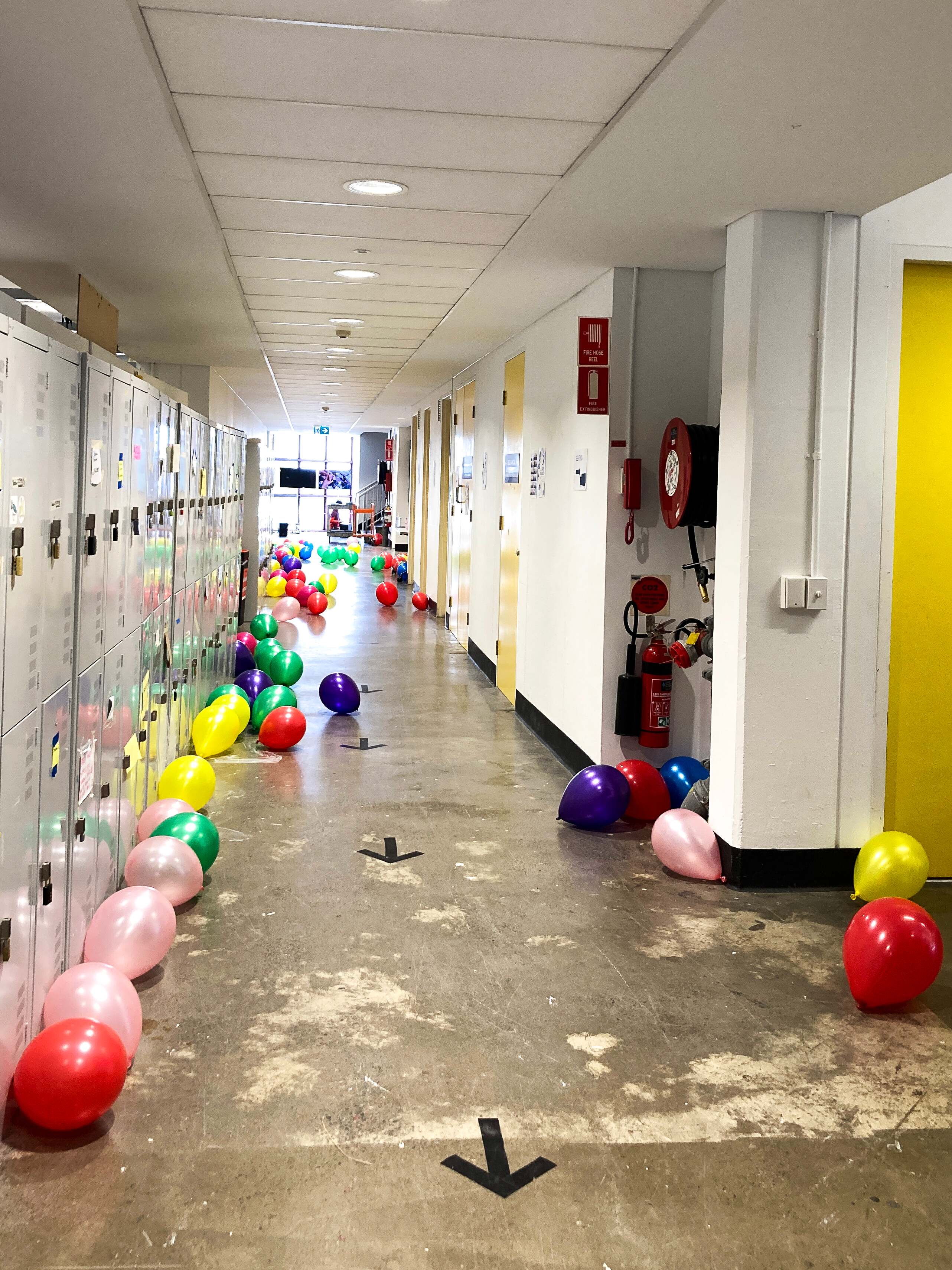'Untitled (Celebration)', 2025. Balloons, breath