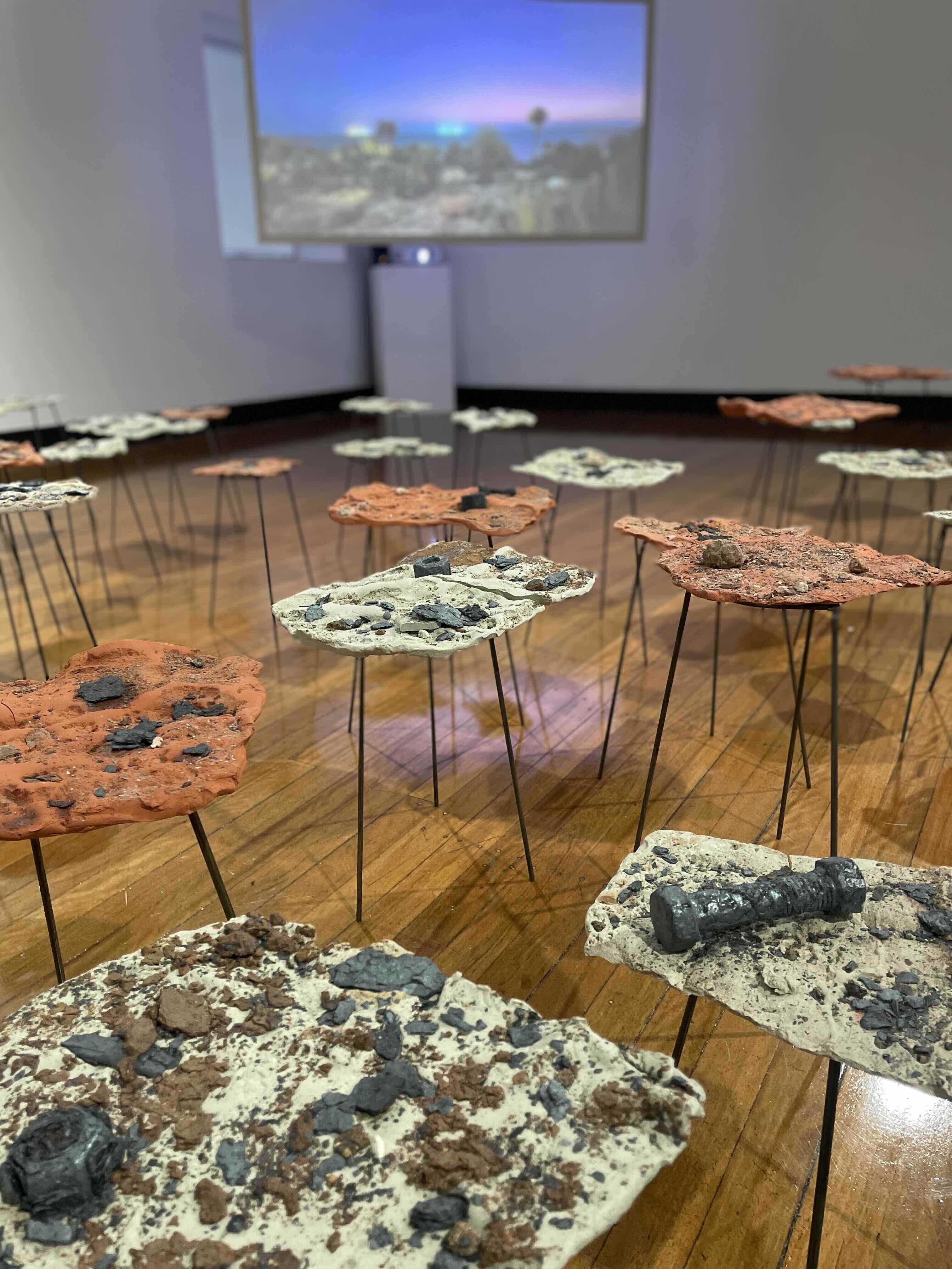 'Embodied Materialities', 2025. Mixed materials