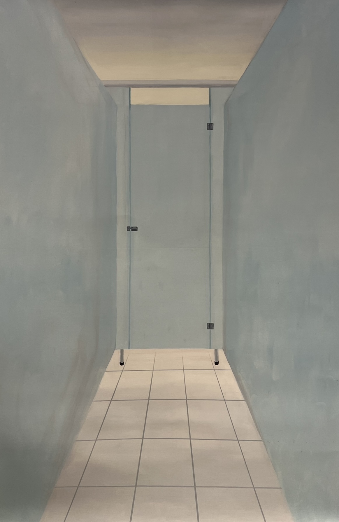 'Cubicle painting', 2025. Oil on canvas