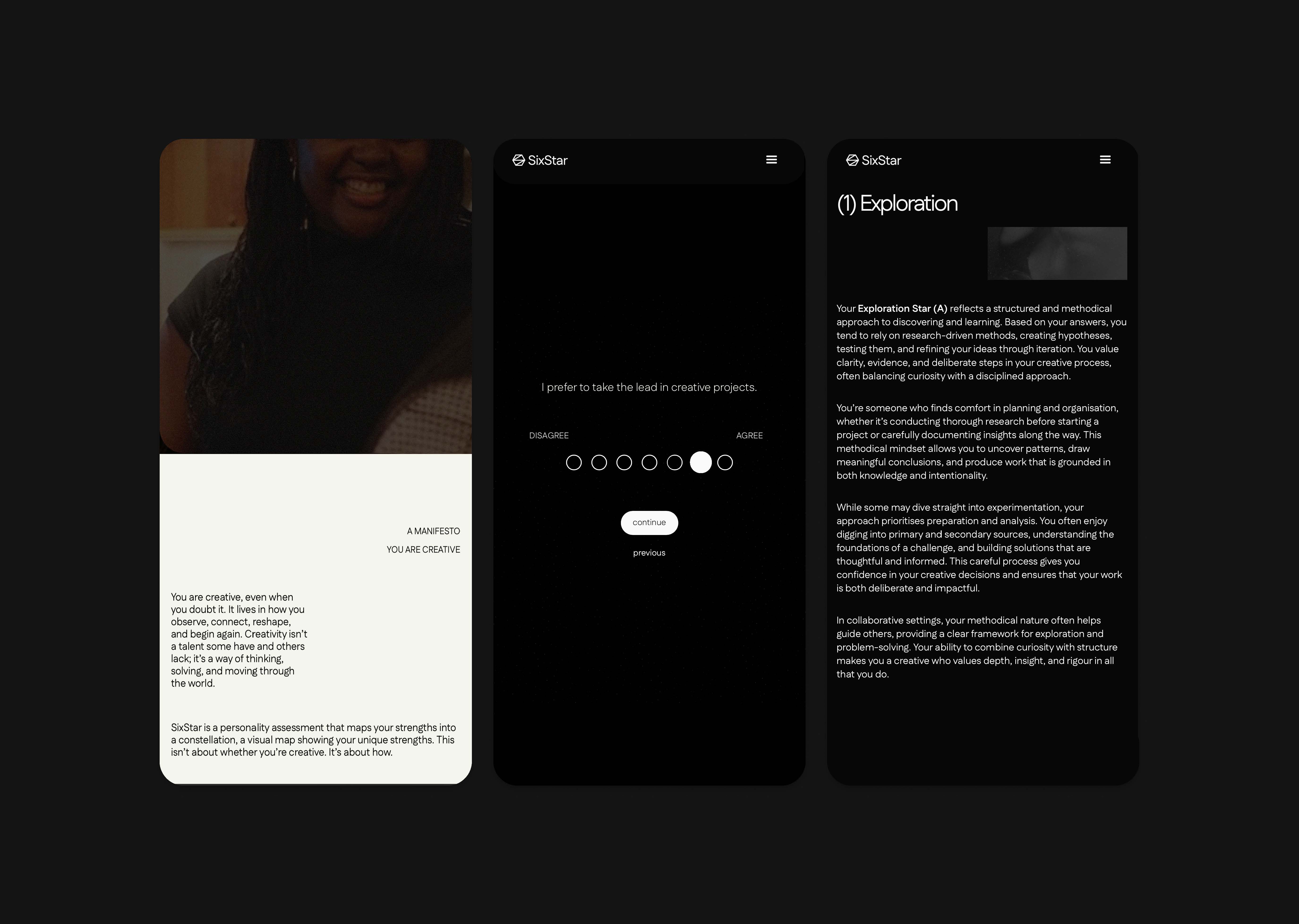 'SixStar Mobile Pages', 2025. Webflow