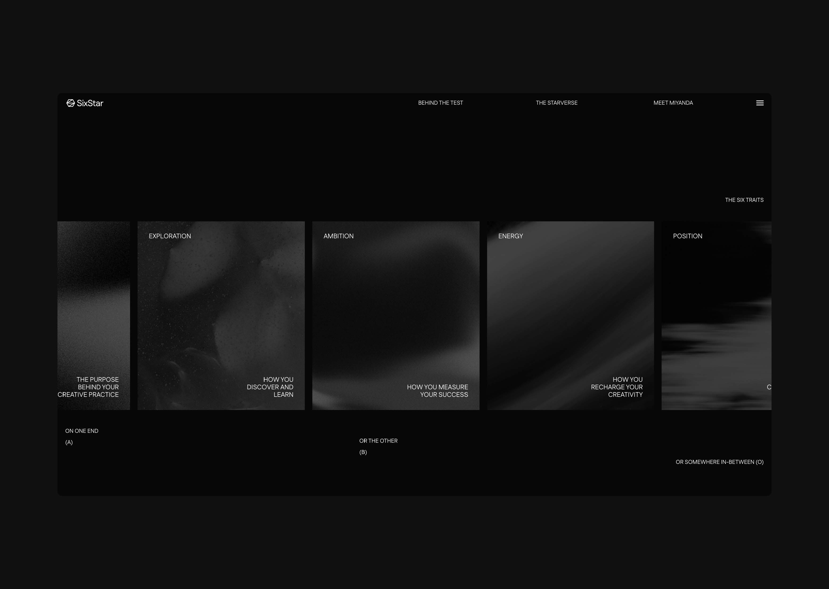 'The Traits - Webpage', 2025. Webflow, figma, GSAP