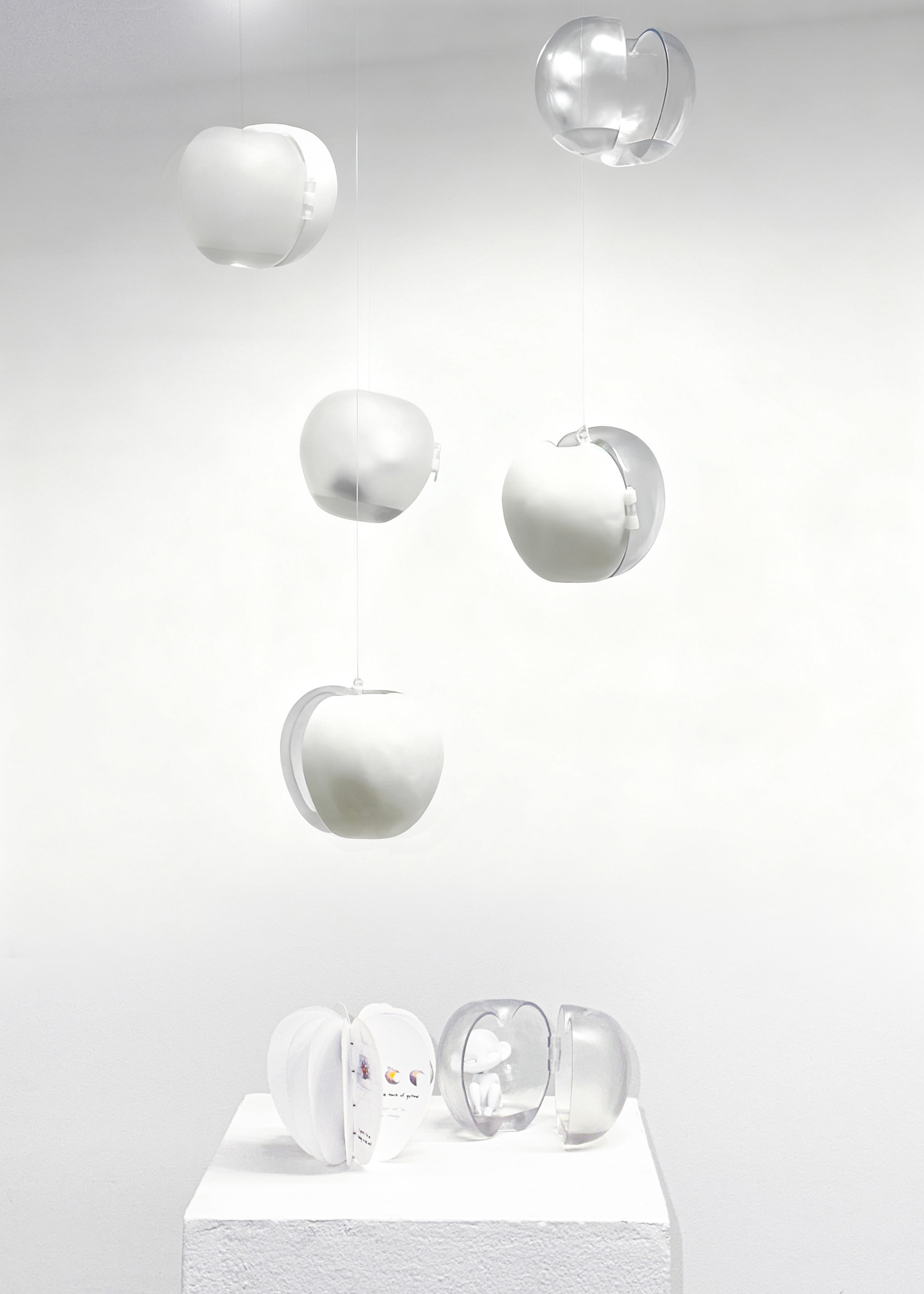 'I'm Not an Apple, But They Told Me I Am—And an Apple Is an Apple', 2025. 3D printed resin and paper