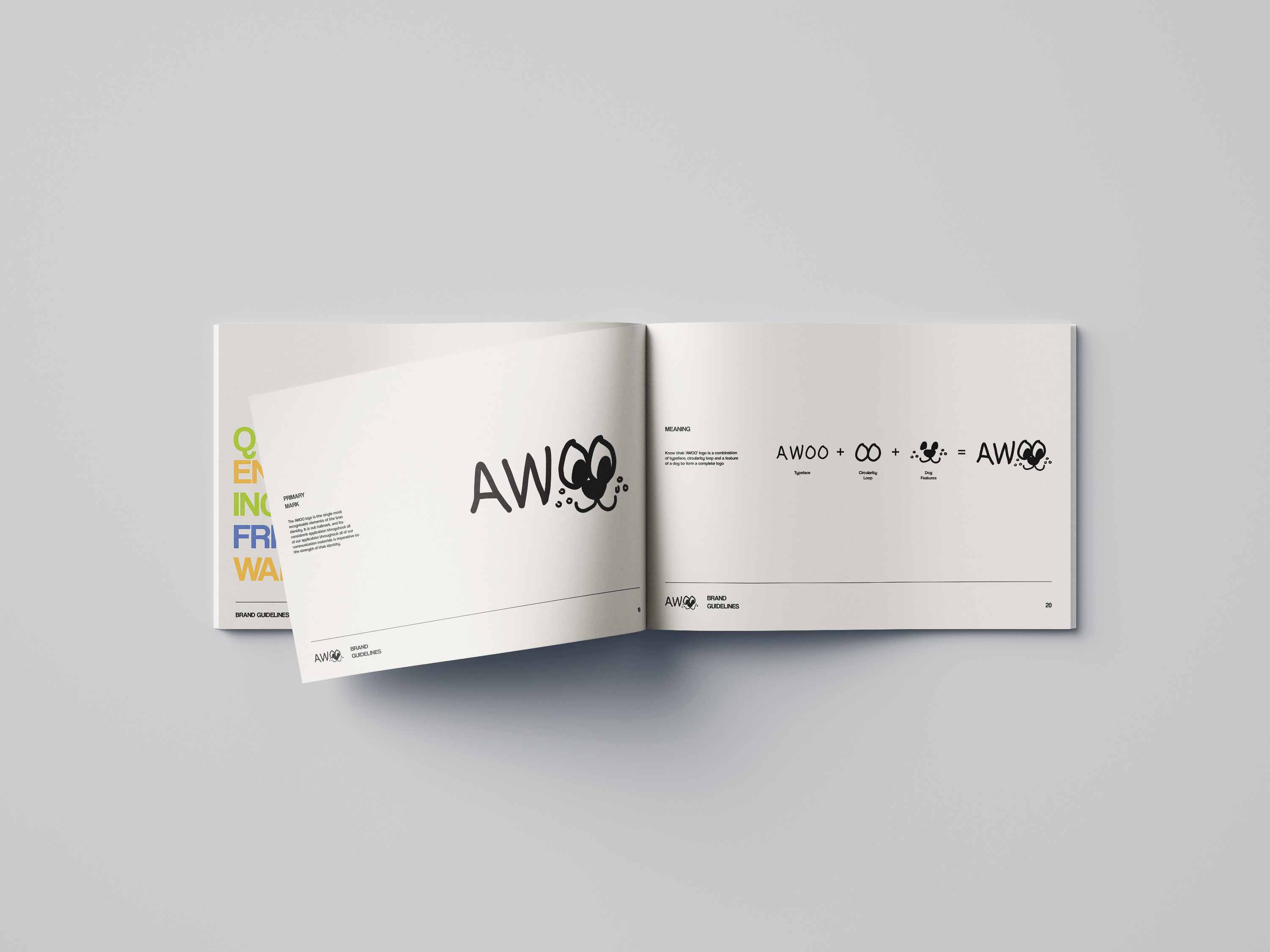 'AWOO', 2024. Mockup