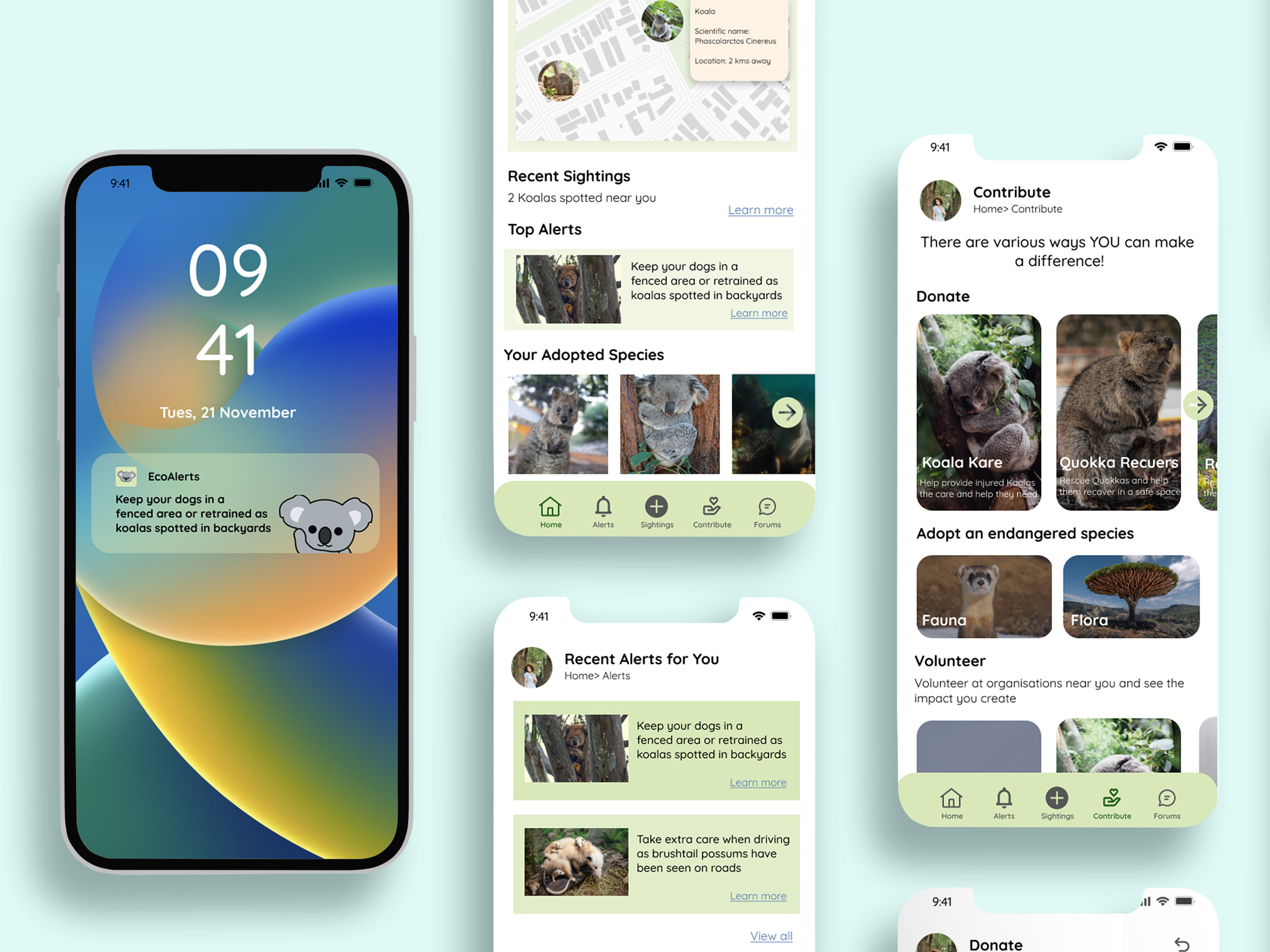 'EcoAlerts: Wildlife Conservation', 2024. Digital application