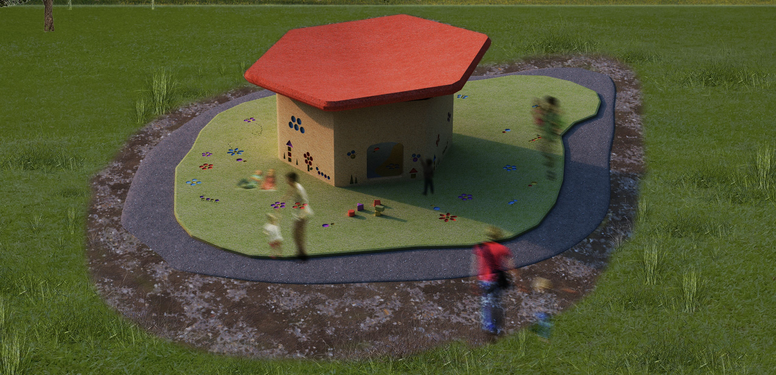 'Mushroom Makerspace Visualisation', 2025. Digital render