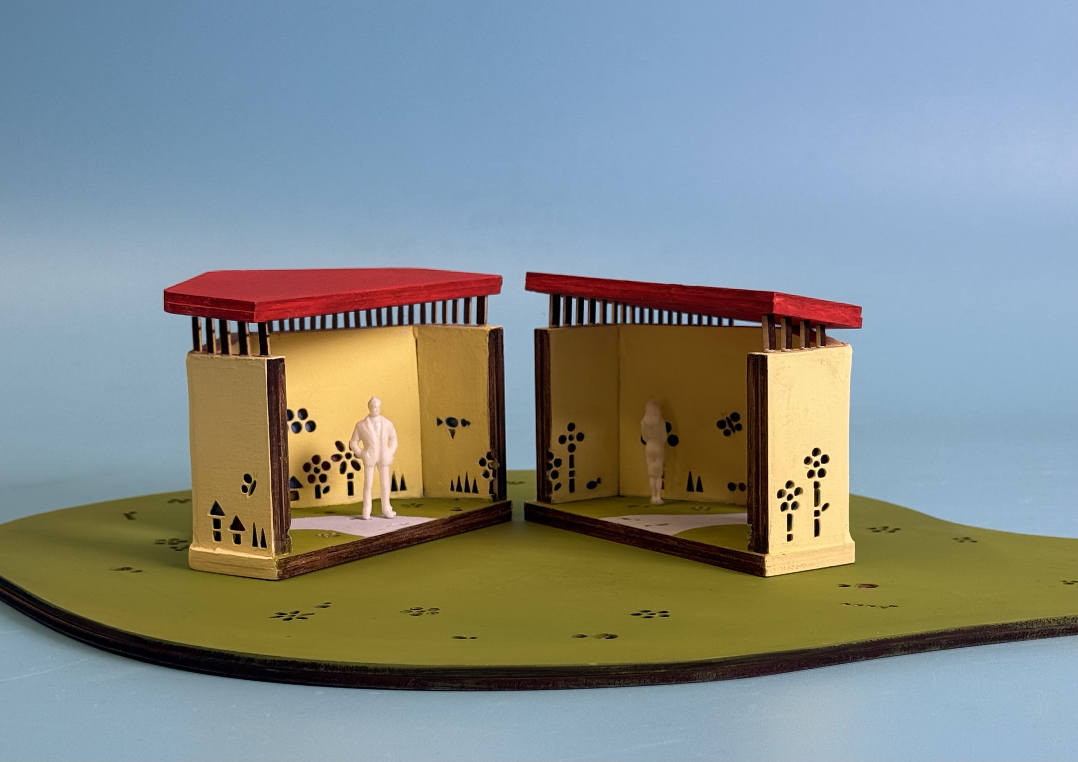 'Mushroom Makerspace Model', 2025. Physical model