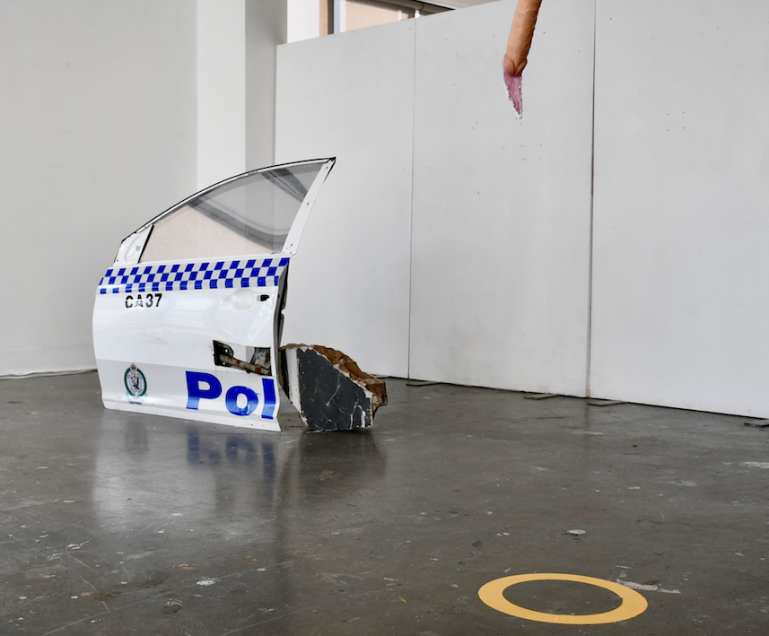 'Gate-crash', 2025. Sculpture/installation