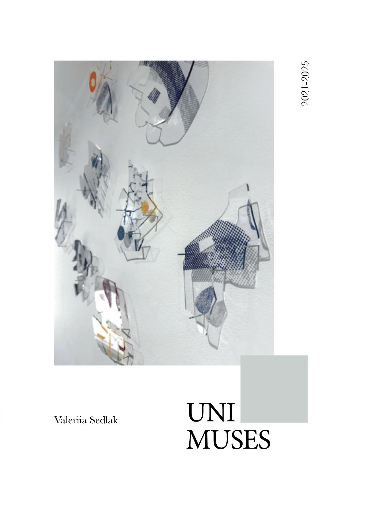 'Uni Muses (Title page of catalogue)', 2025. Printed paper catalogue