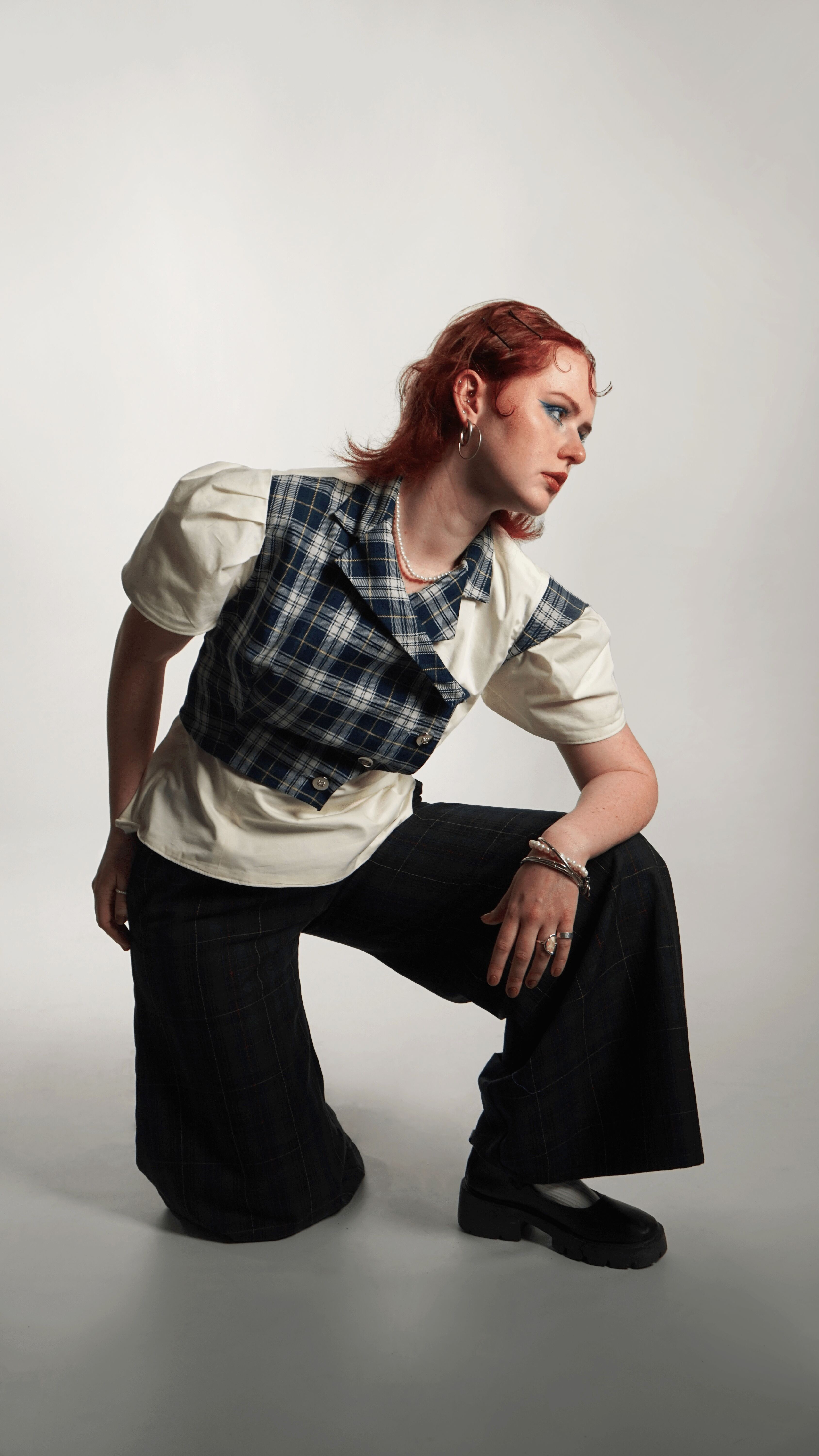 'Formalising Fashion', 2025. Dead stock viscose poly, dead stock cotton & poplin