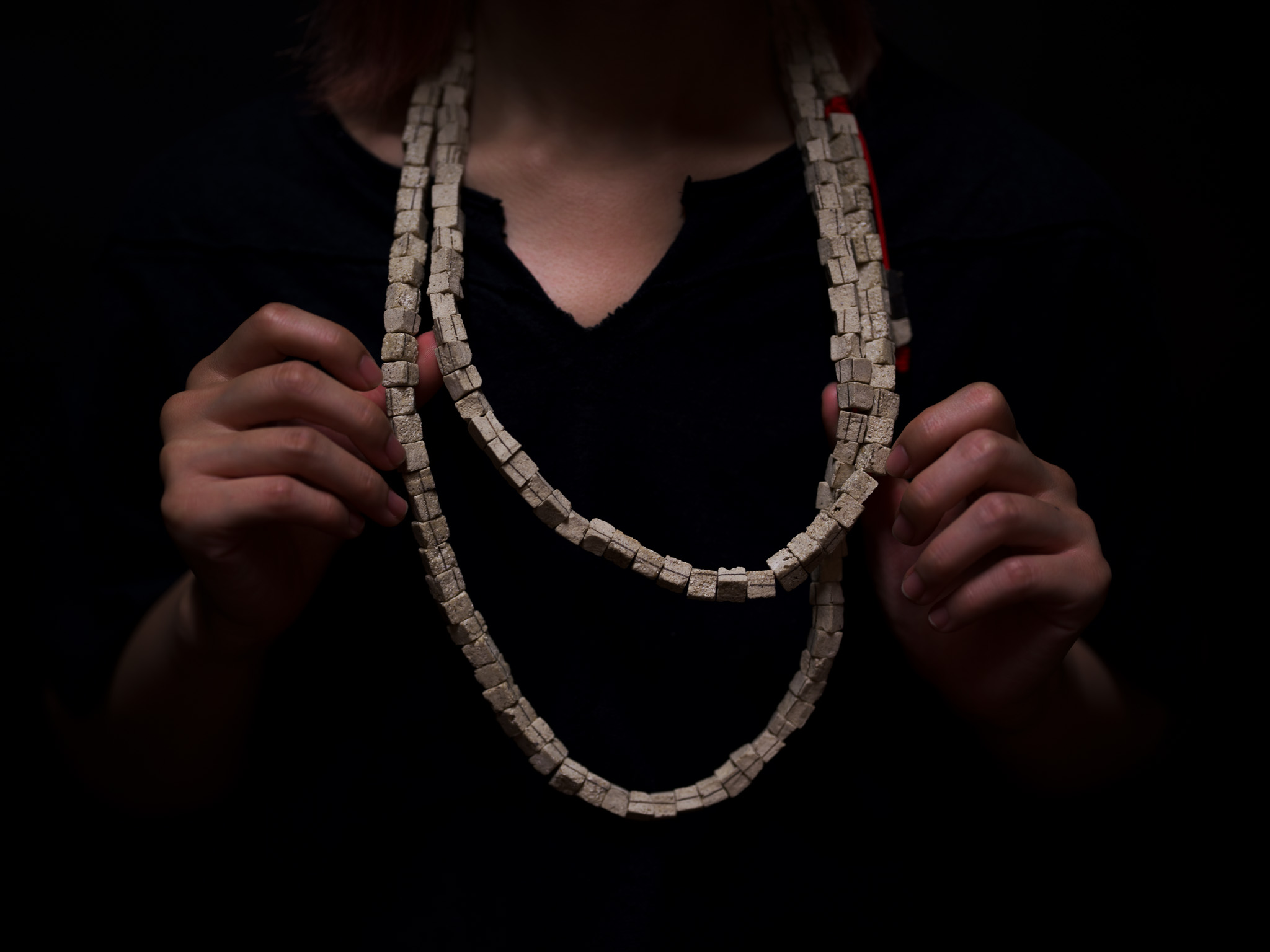 'Chapter 57', 2025. Seashell, cord