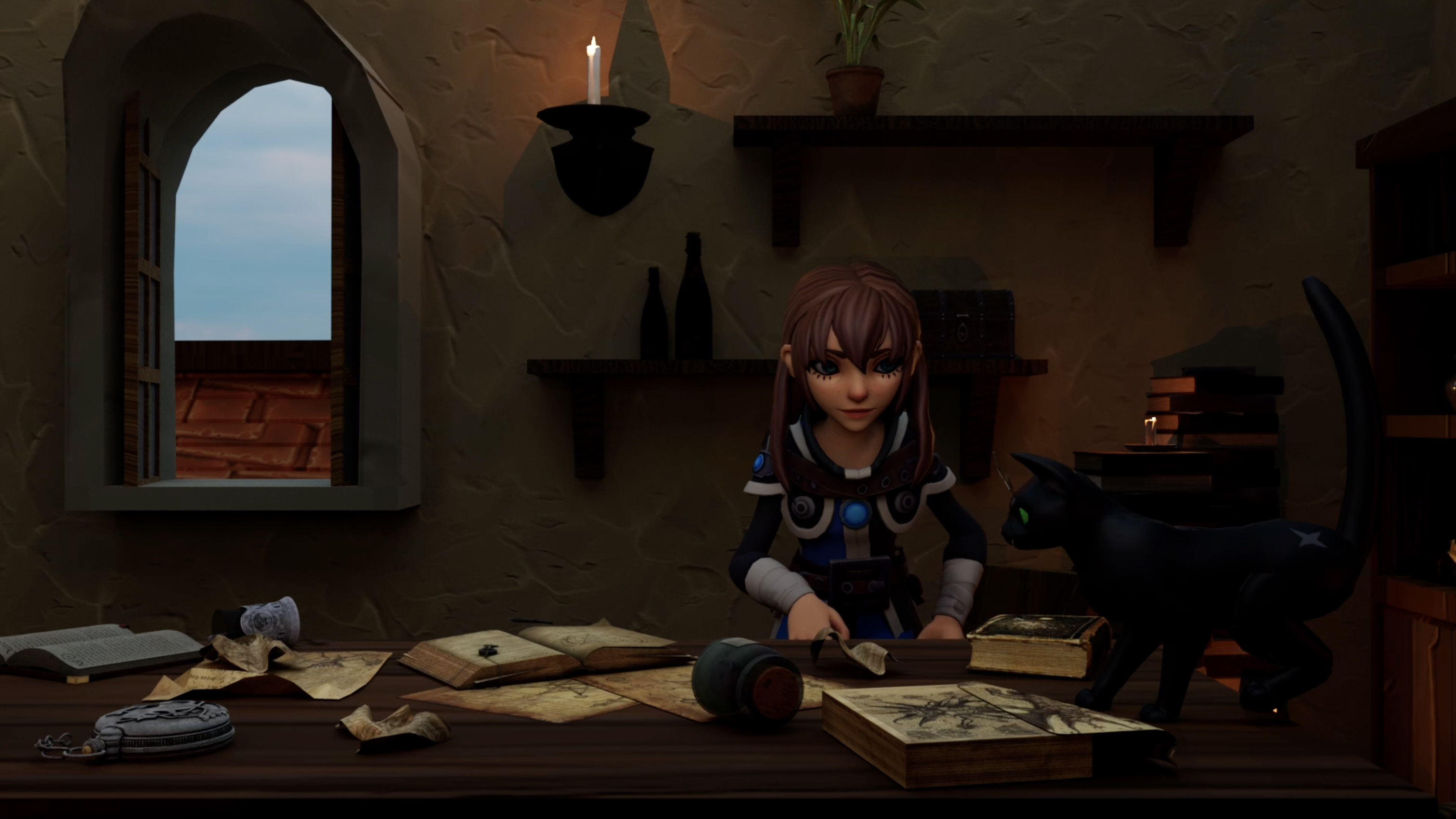 'The Attic Thief', 2025. 3D animation