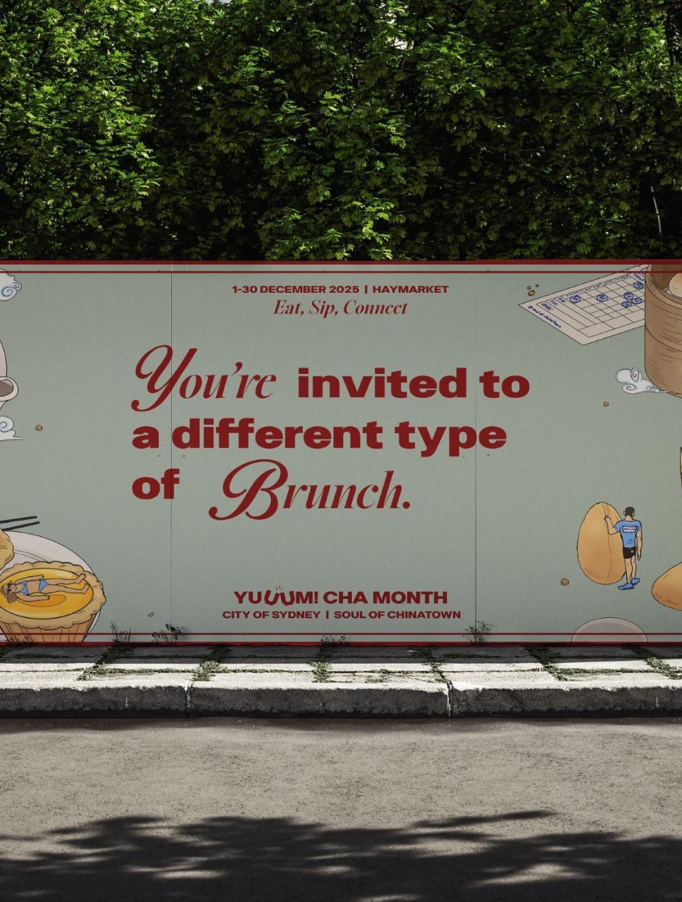 'Yuuum! Cha Month', 2025. Brand strategy, identity and illustration