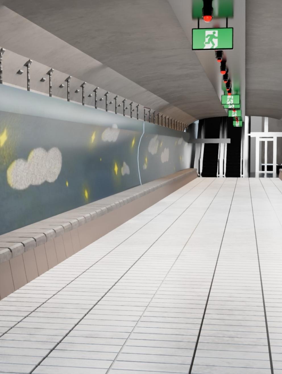'Ripple City', 2025. 2D and 3D animation