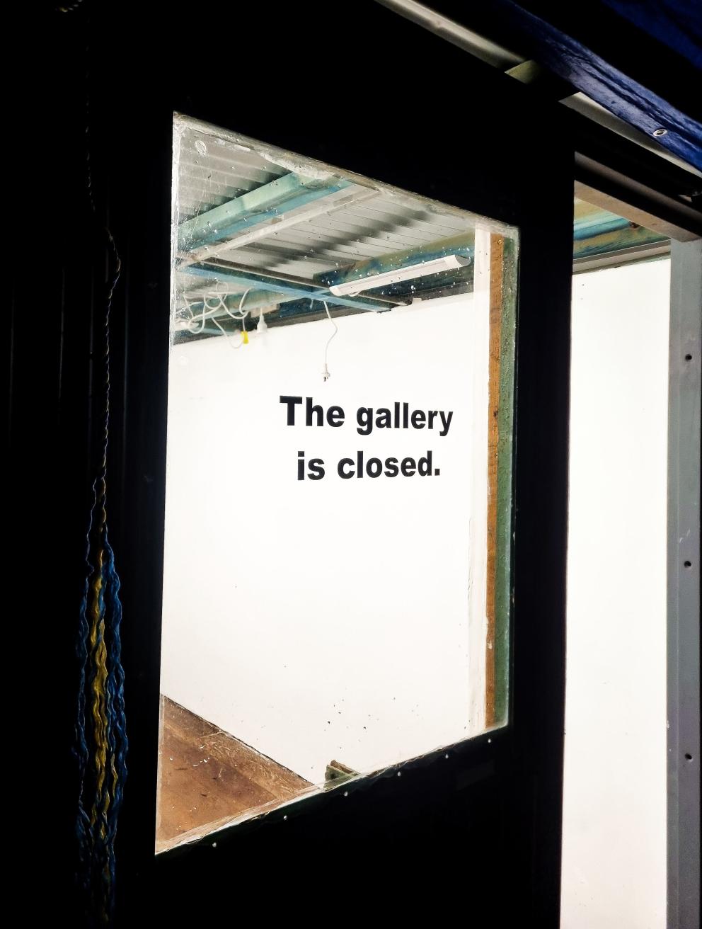 'During the Exhibition the Gallery Will Be Closed', 2025. Installation view