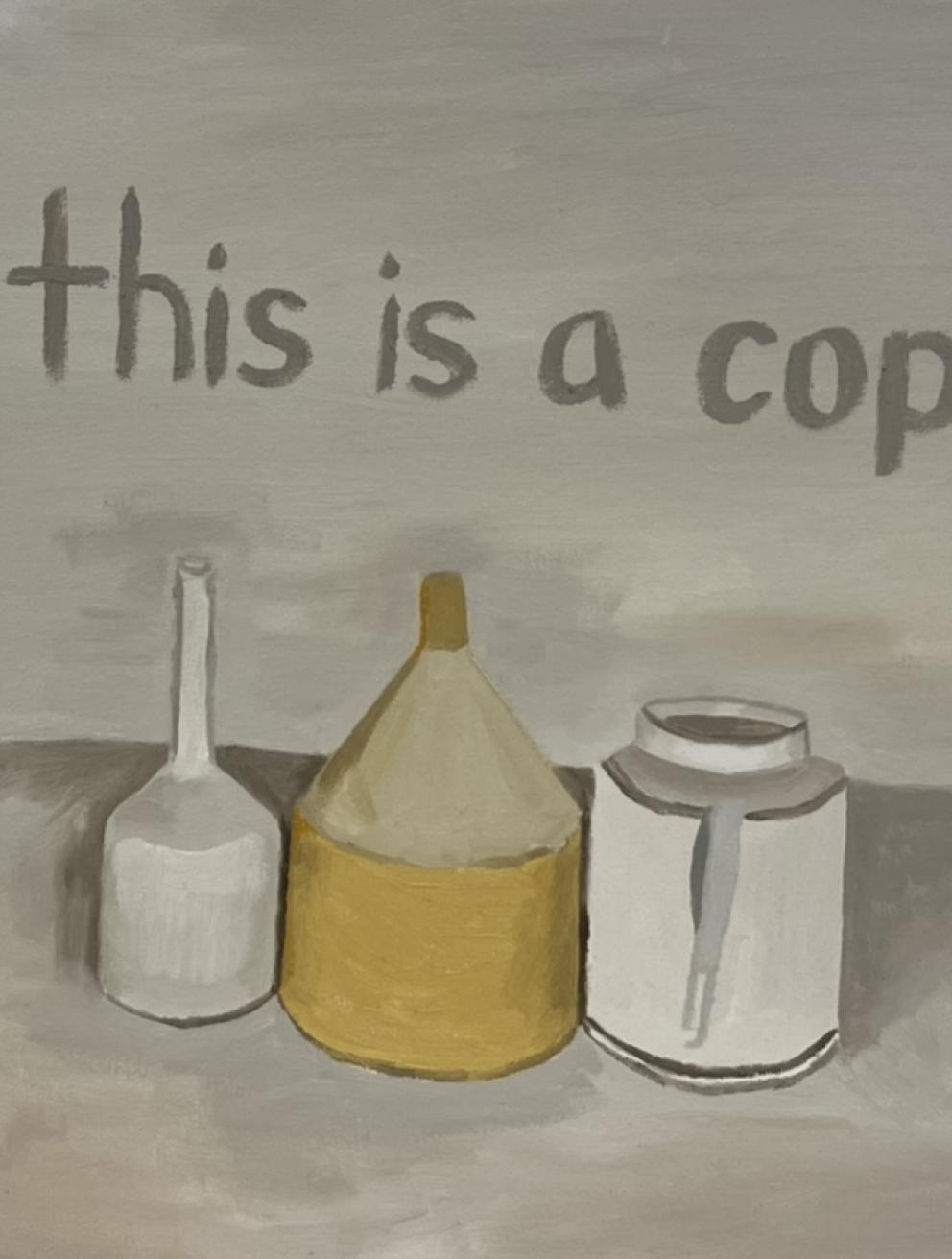 'This is a copy', 2025. Oil on canvas