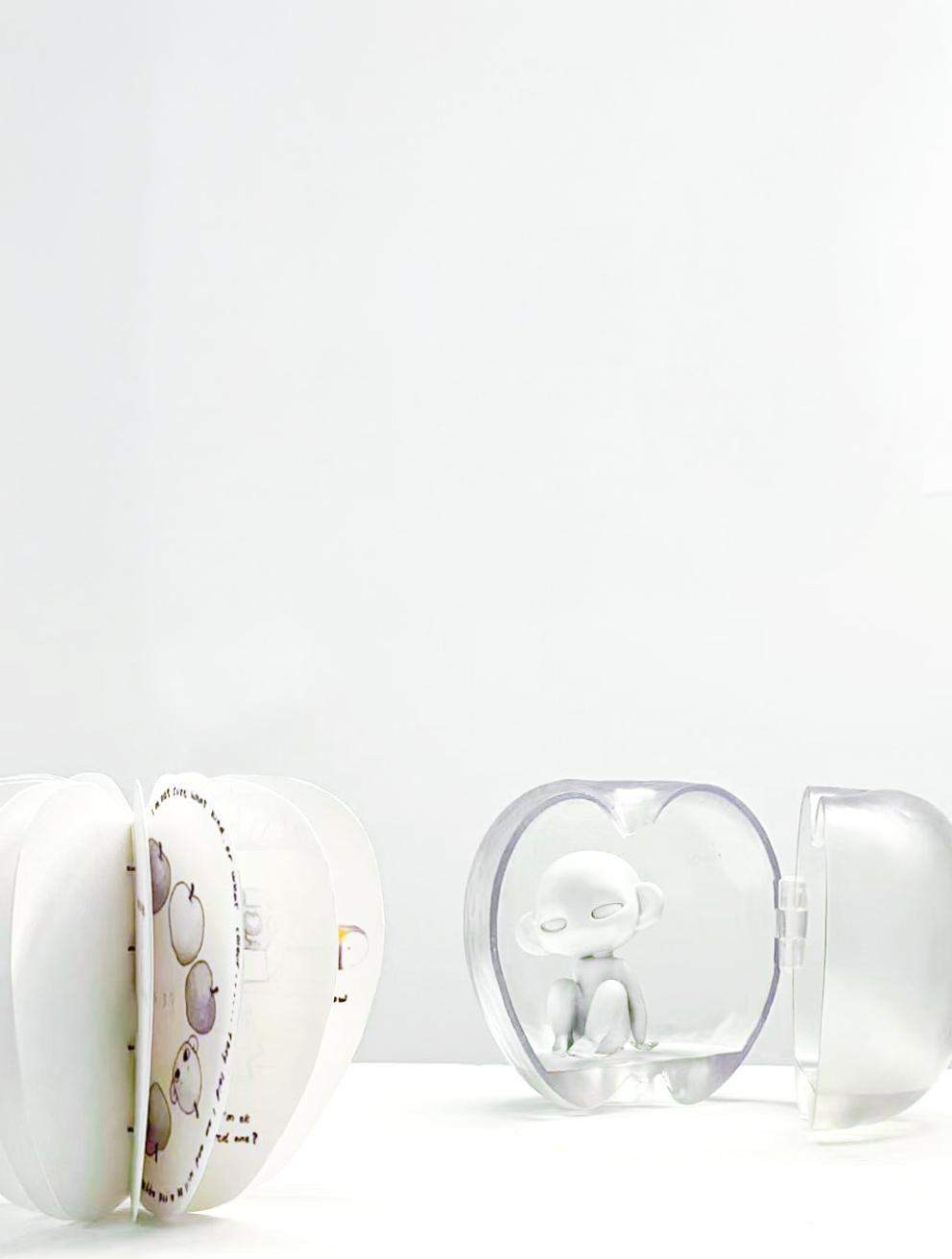 'I'm Not an Apple, But They Told Me I Am—And an Apple Is an Apple', 2025. 3D printed resin and paper