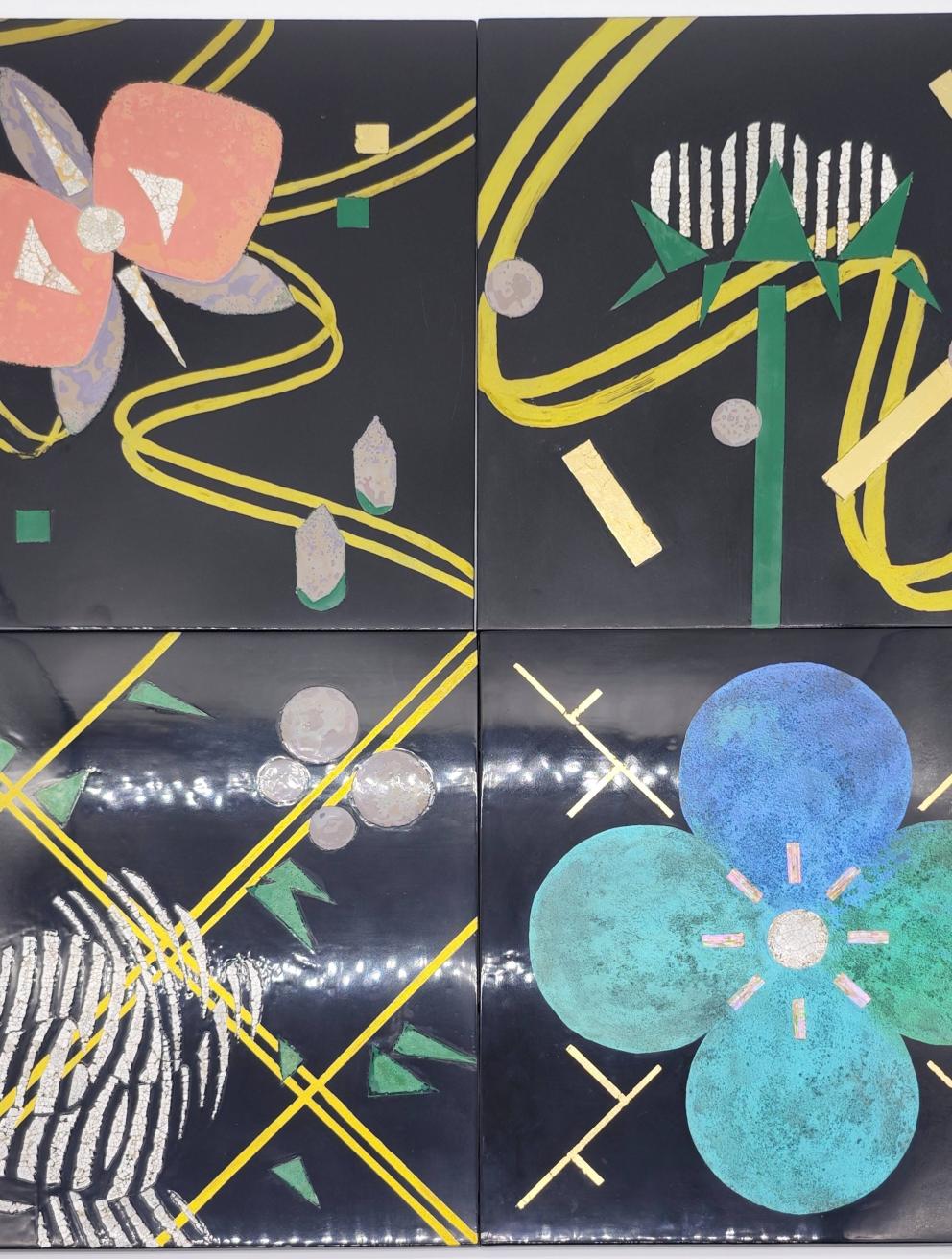 'Shards & Petals: Variations on Lacquer', 2025. Lacquer