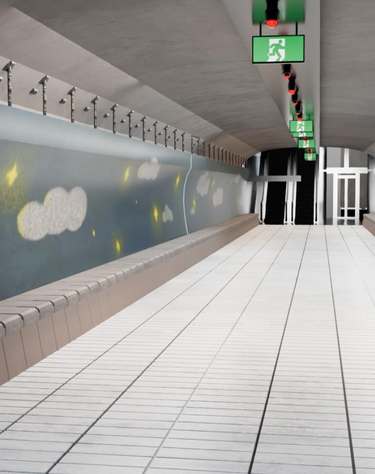 'Ripple City', 2025. 2D and 3D animation