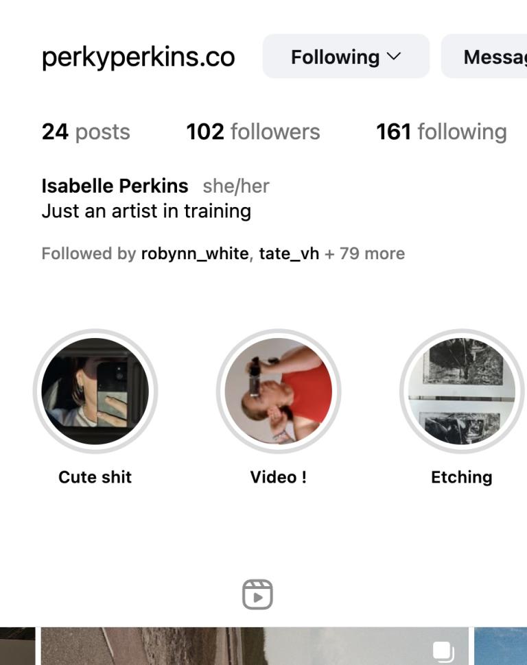 'Perkyperkins.co', 2025. Instagram