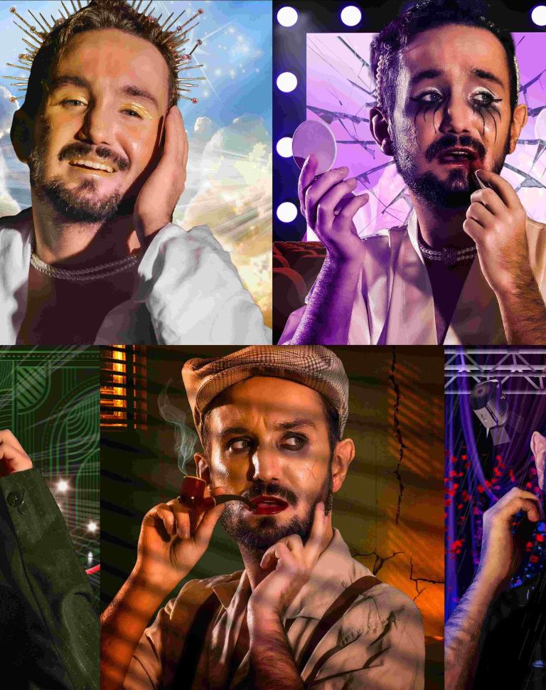 ''the show goes on!' (all works together)', 2025. Digital photography, Photoshop