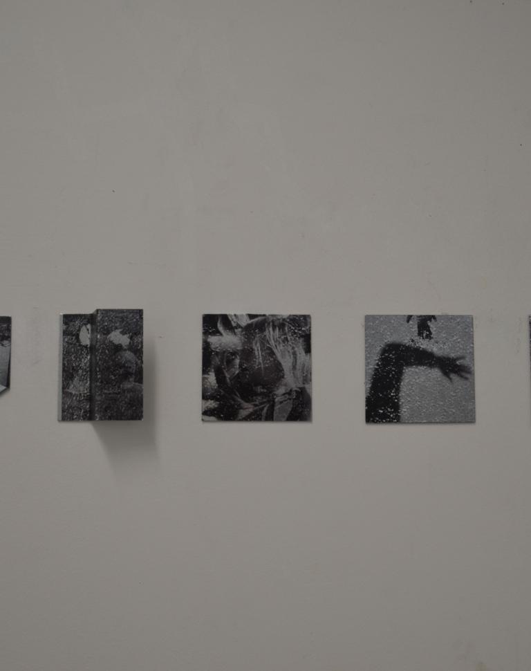 'Fragmented Day Drams: The Eroded Memories Serie's, 2024. Sheet metal