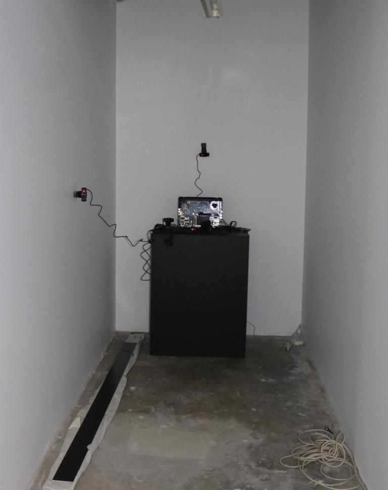 'Watched/Displayed', 2025. Site-Specific installation